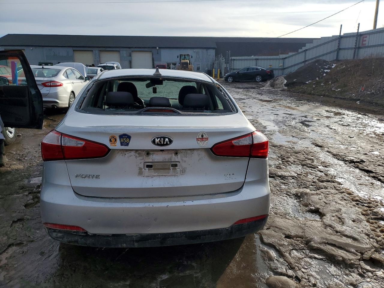 2015 Kia Forte Lx Silver vin: KNAFX4A69F5305358
