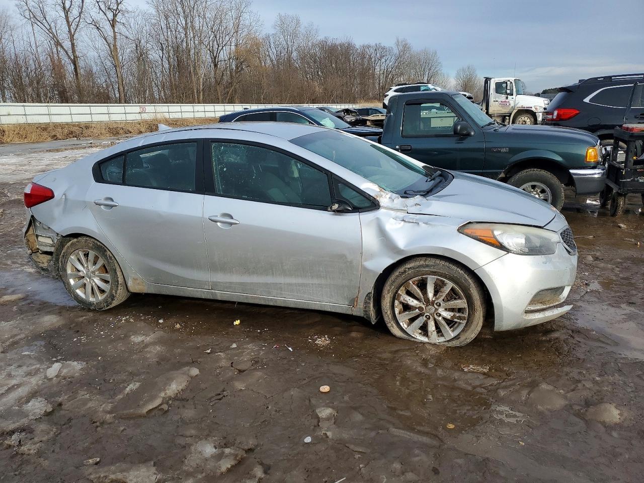 2015 Kia Forte Lx Silver vin: KNAFX4A69F5305358