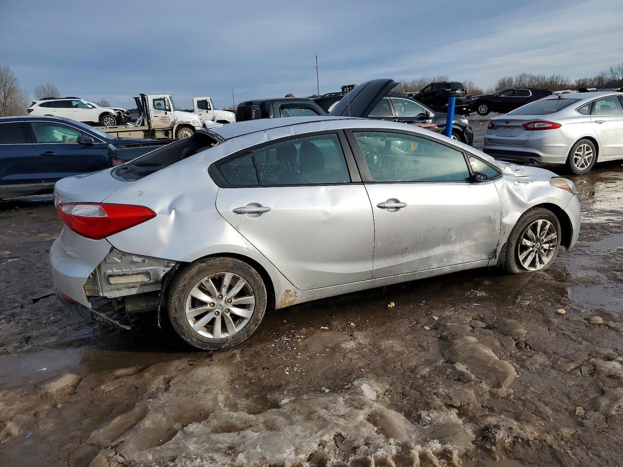 2015 Kia Forte Lx Silver vin: KNAFX4A69F5305358