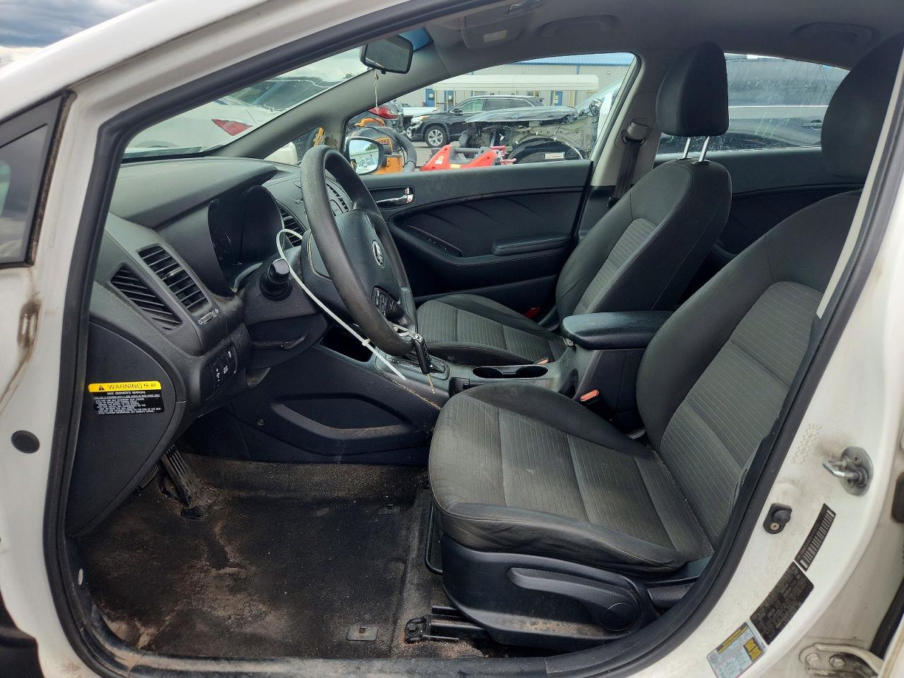 2015 Kia Forte Lx White vin: KNAFX4A69F5306252