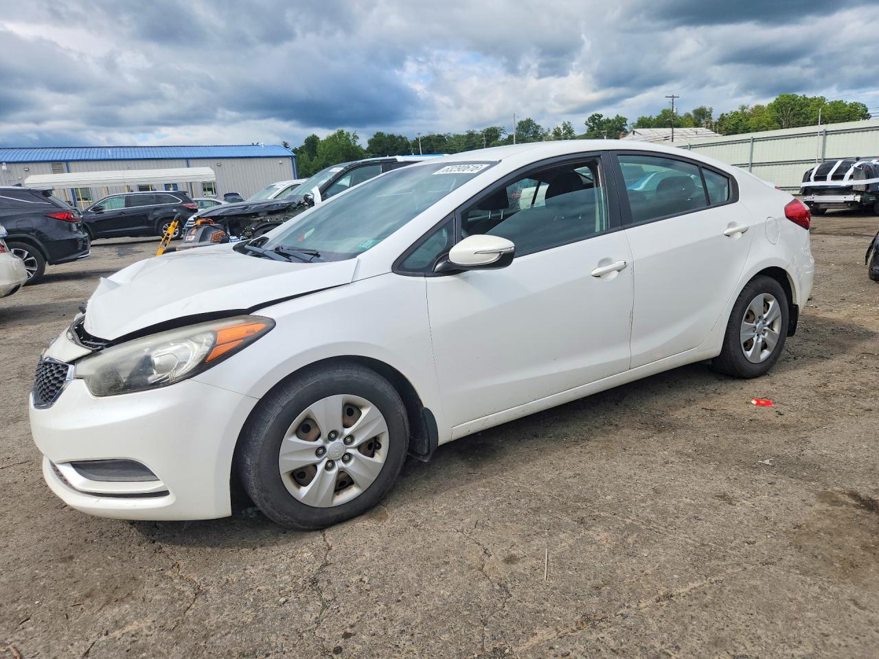 2015 Kia Forte Lx White vin: KNAFX4A69F5306252