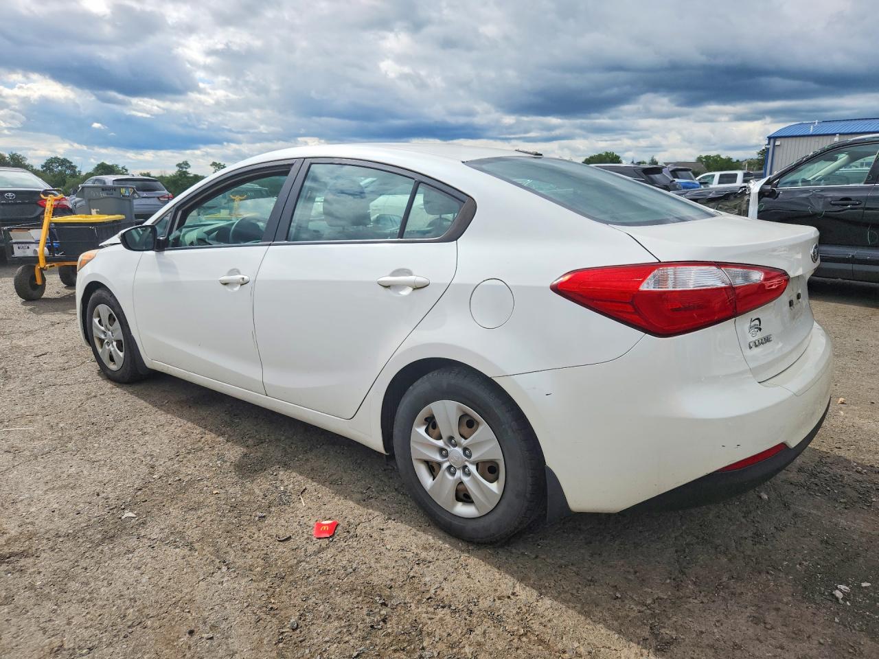 2015 Kia Forte Lx White vin: KNAFX4A69F5306252
