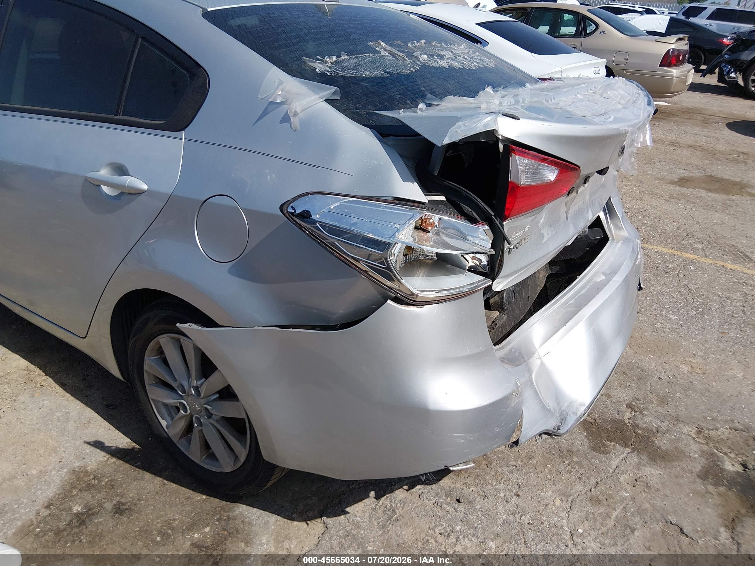 2014 Kia Forte Lx Silver vin: KNAFX4A6XE5078552