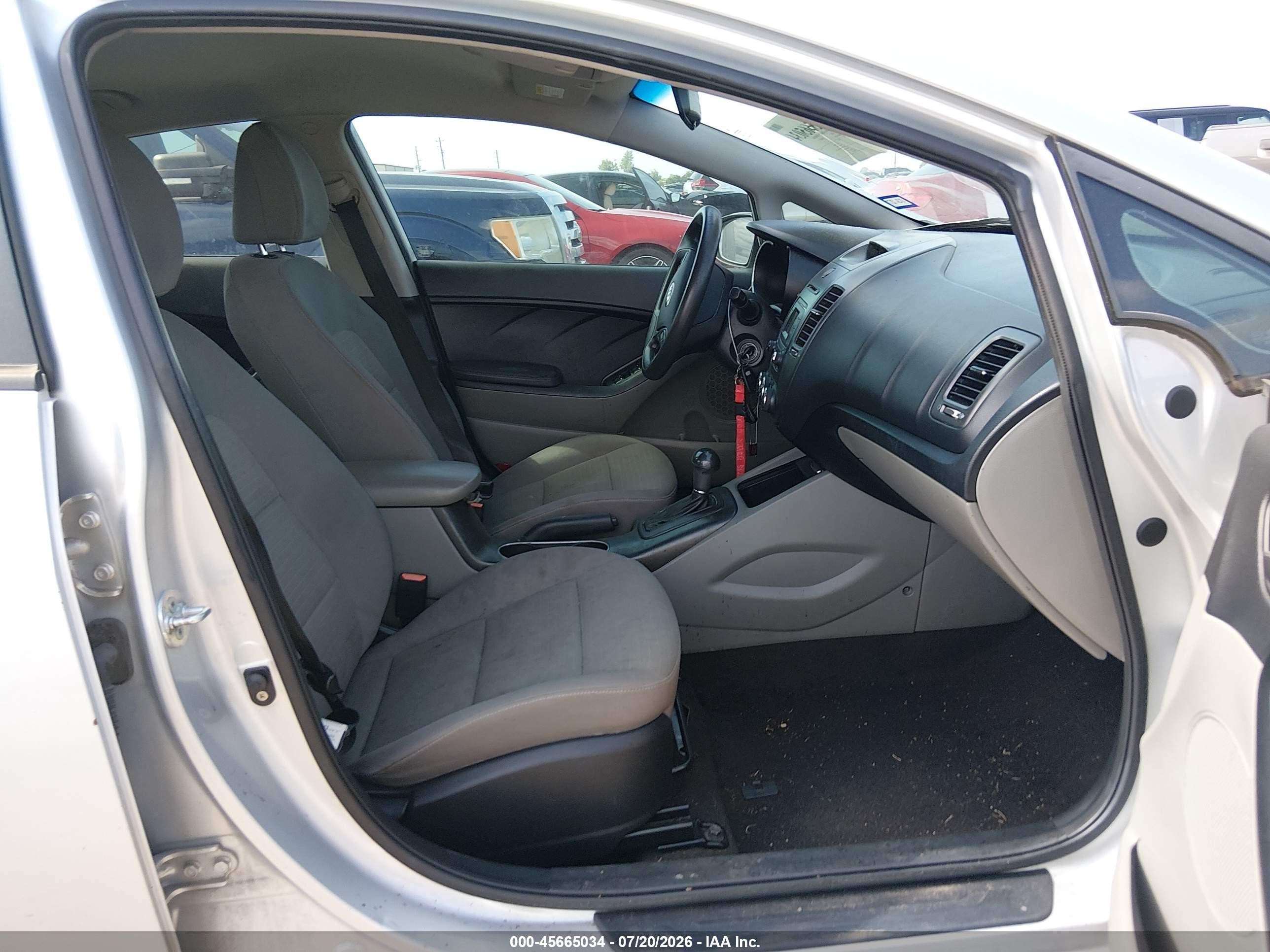 2014 Kia Forte Lx Silver vin: KNAFX4A6XE5078552