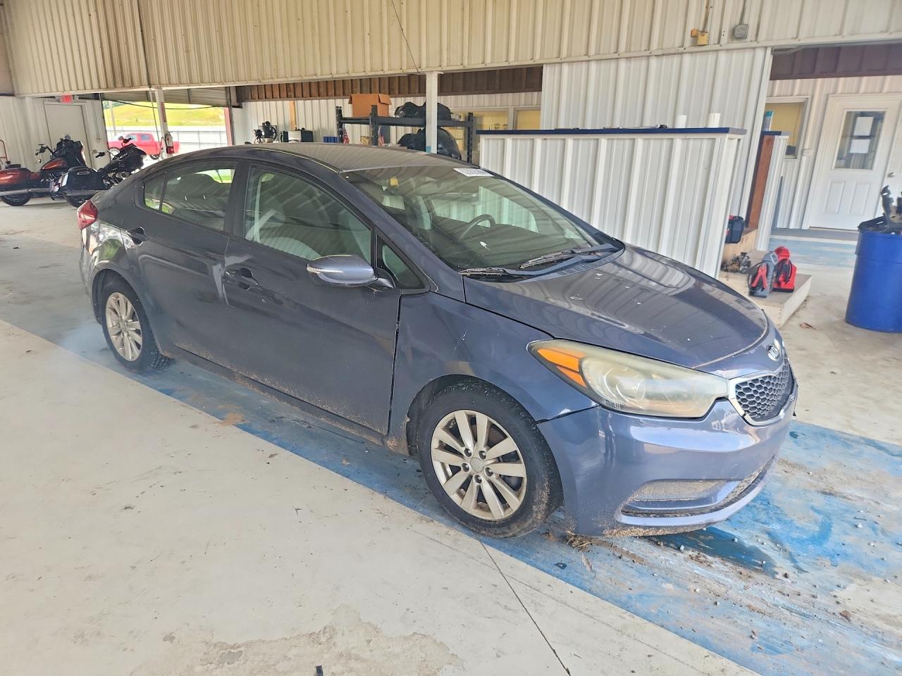 2014 Kia Forte Lx Blue vin: KNAFX4A6XE5093150
