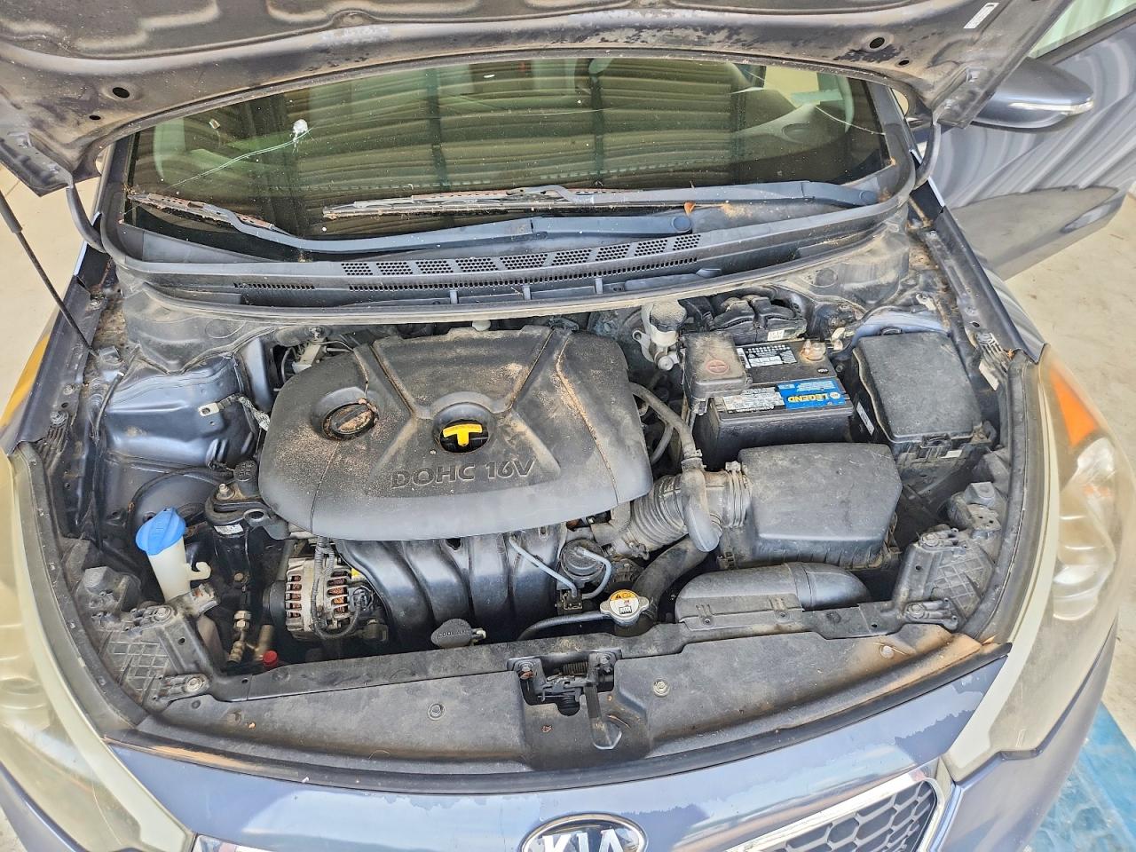 2014 Kia Forte Lx Blue vin: KNAFX4A6XE5093150