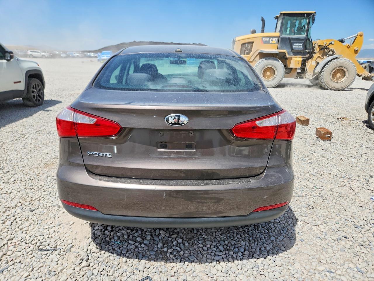 2014 Kia Forte Lx Brown vin: KNAFX4A6XE5237540
