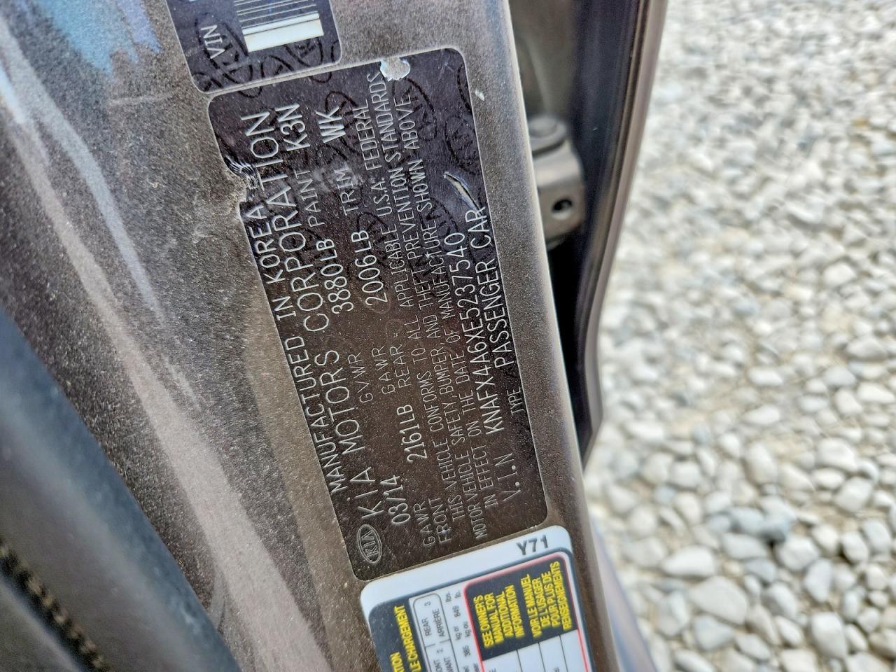 2014 Kia Forte Lx Brown vin: KNAFX4A6XE5237540