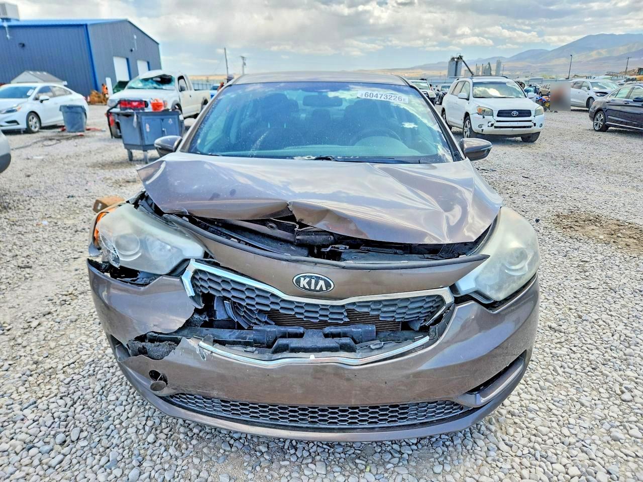2014 Kia Forte Lx Brown vin: KNAFX4A6XE5237540