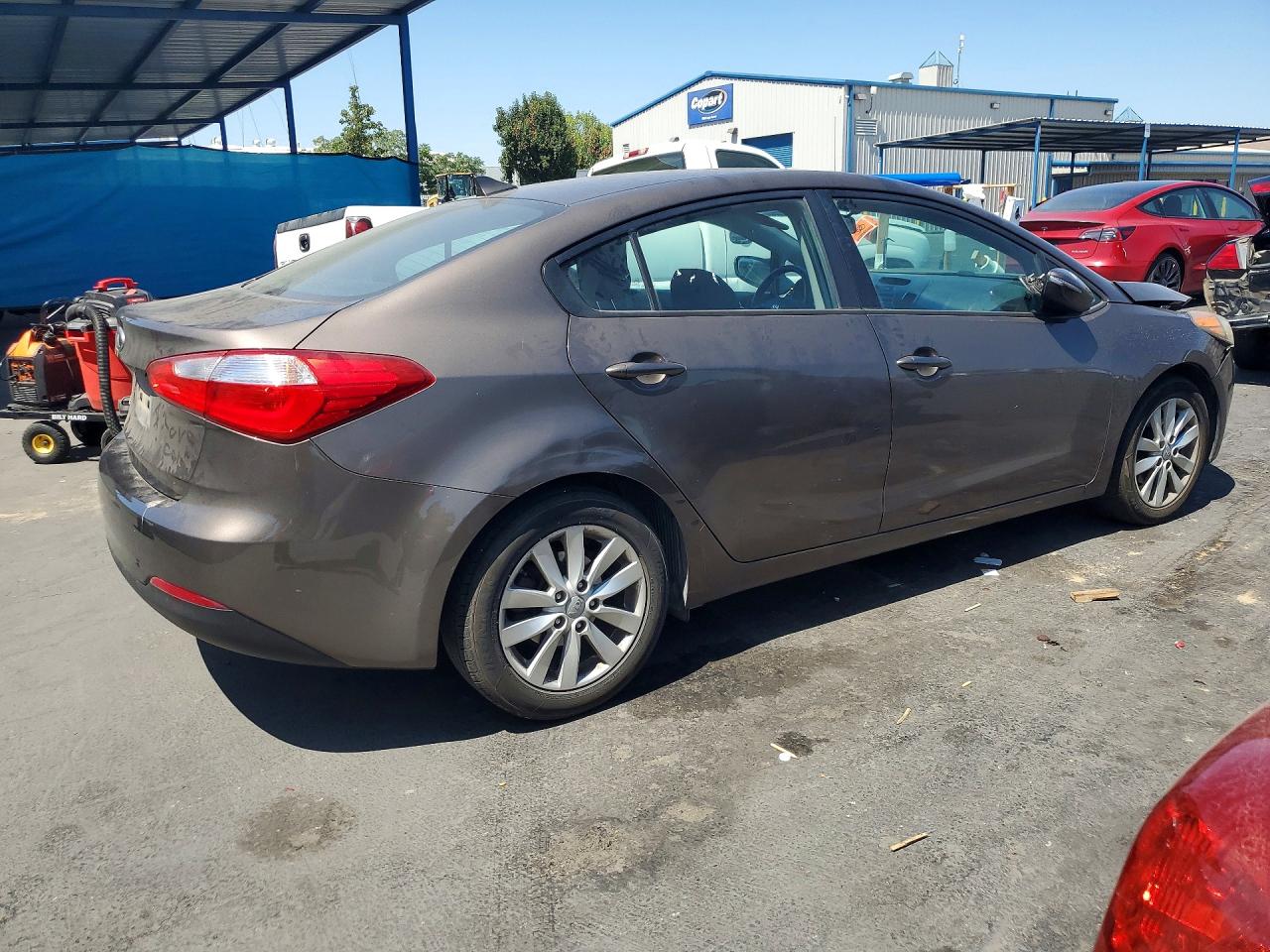 2015 Kia Forte Lx Gray vin: KNAFX4A6XF5256574