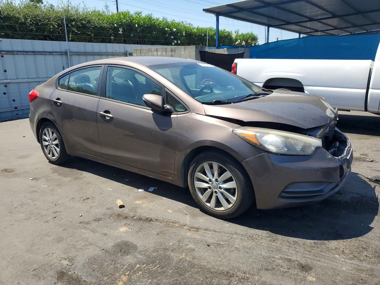 2015 Kia Forte Lx Gray vin: KNAFX4A6XF5256574