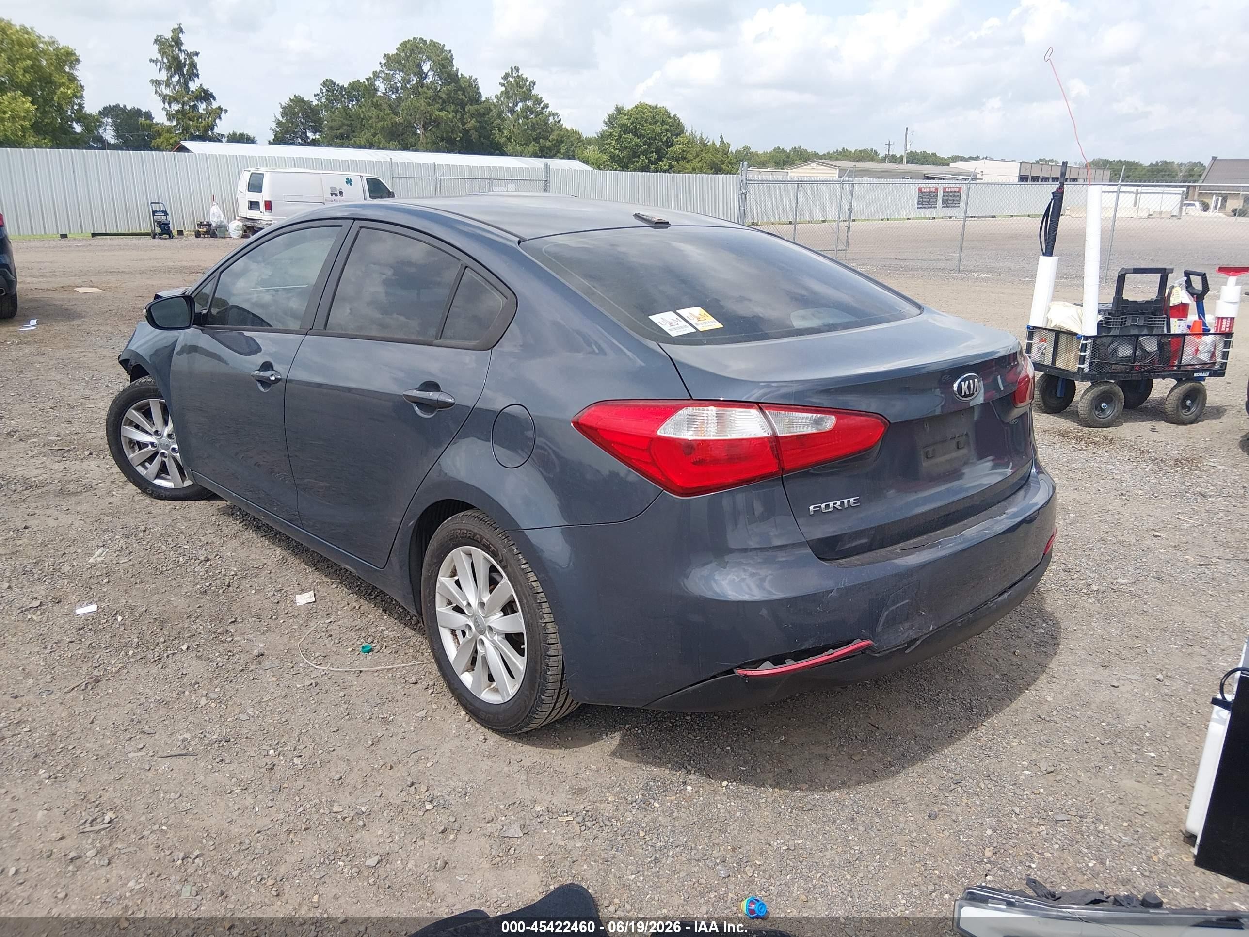2015 Kia Forte Lx Gray vin: KNAFX4A6XF5274167
