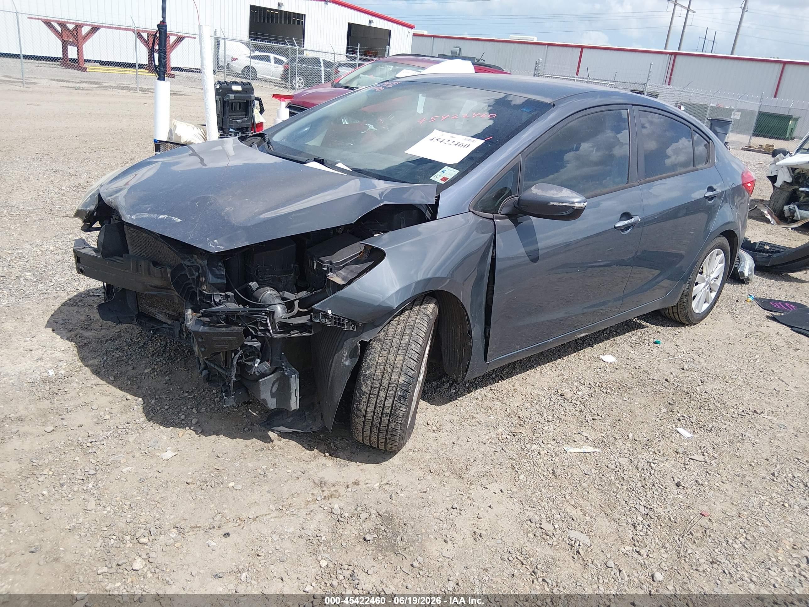 2015 Kia Forte Lx Gray vin: KNAFX4A6XF5274167