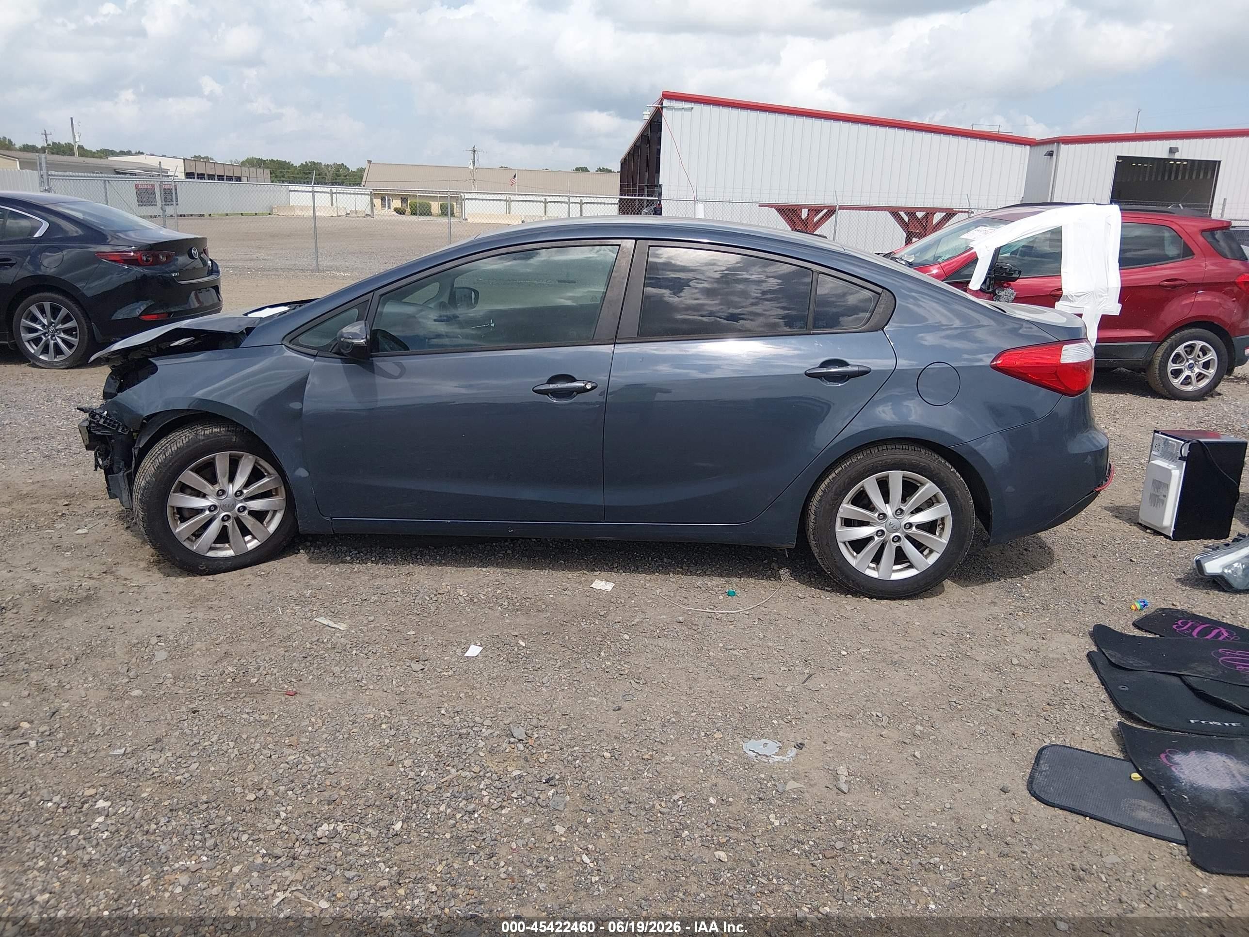 2015 Kia Forte Lx Gray vin: KNAFX4A6XF5274167
