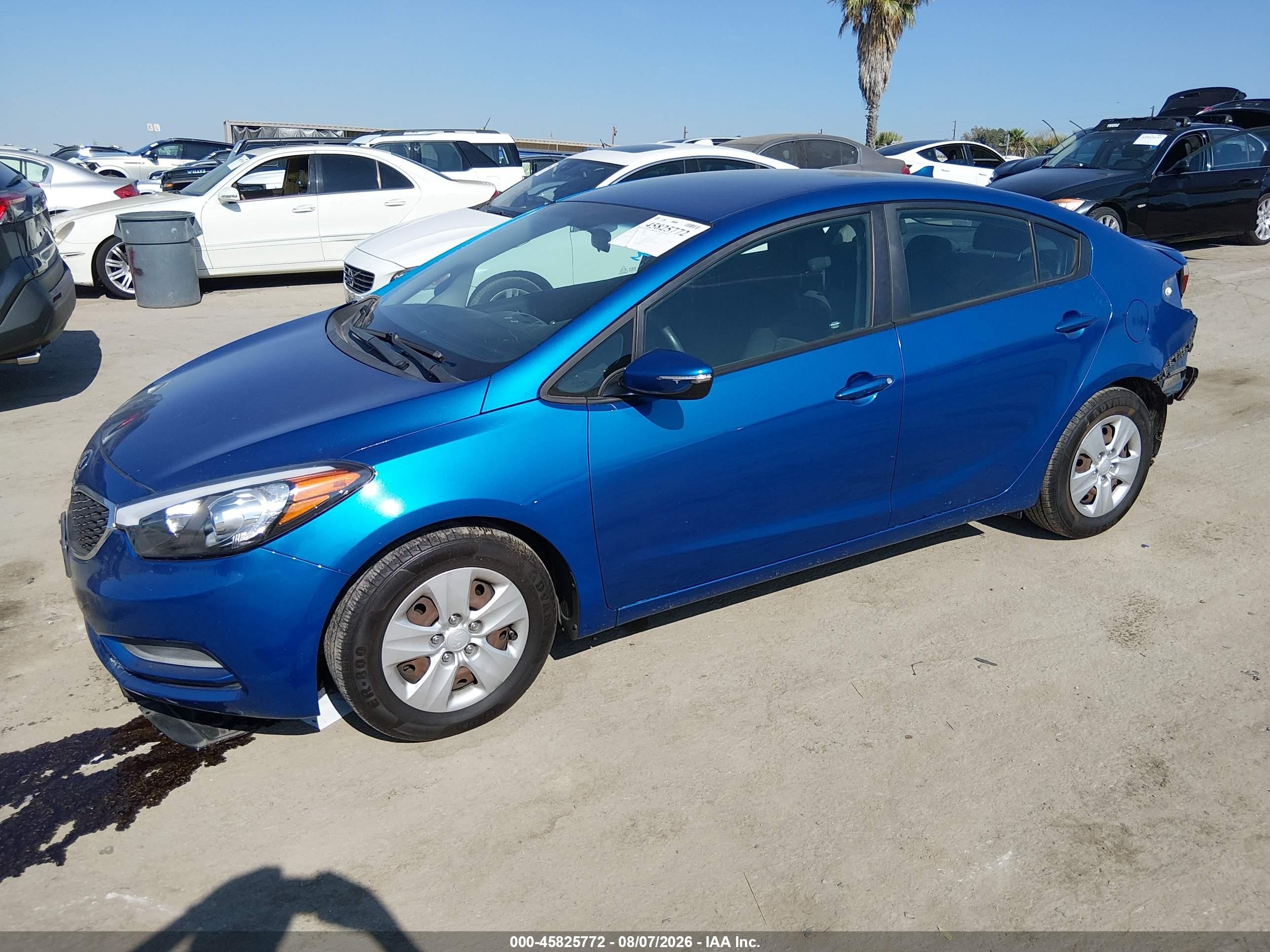 2015 Kia Forte Lx Синий vin: KNAFX4A6XF5278042