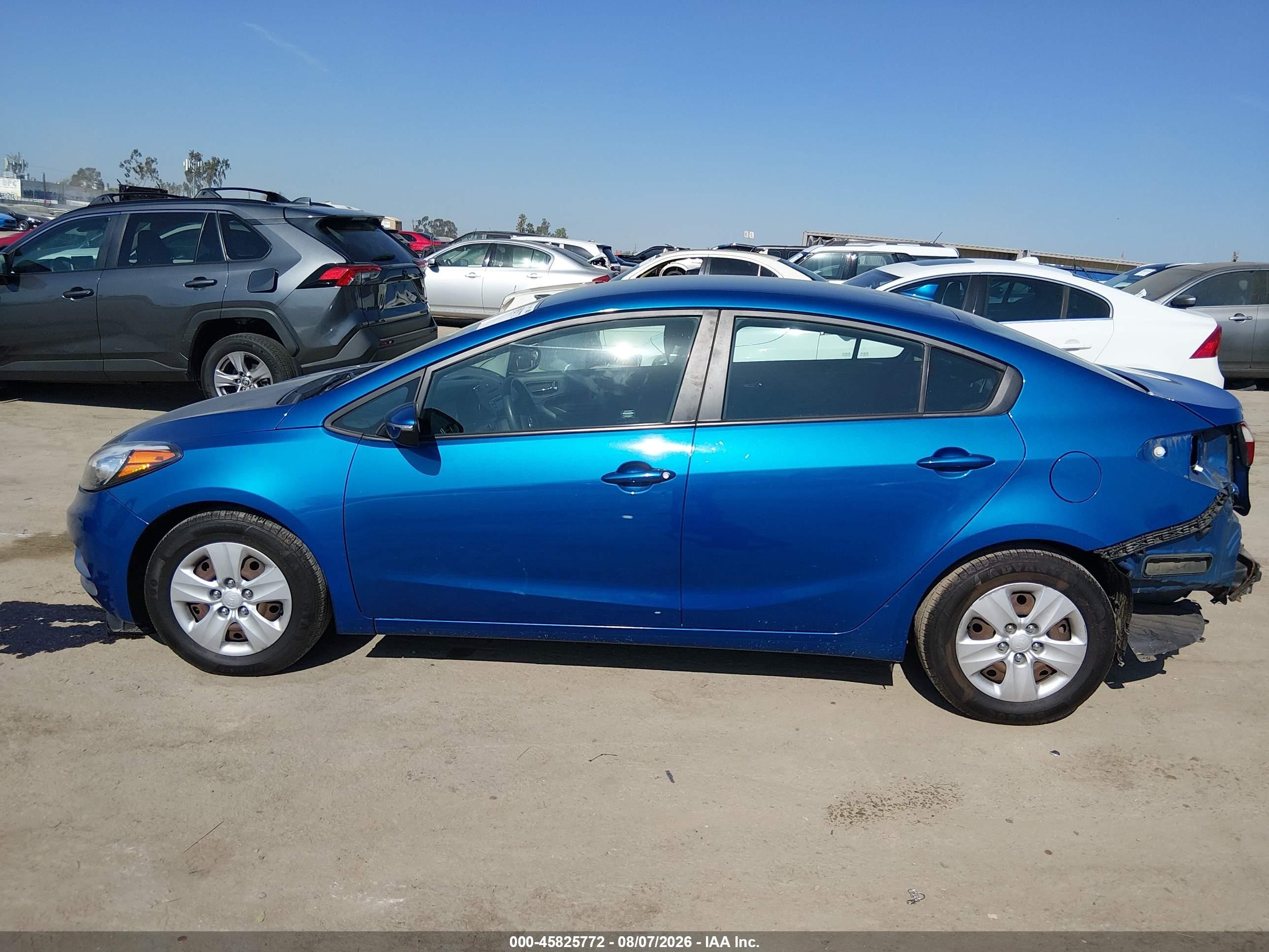 2015 Kia Forte Lx Синий vin: KNAFX4A6XF5278042