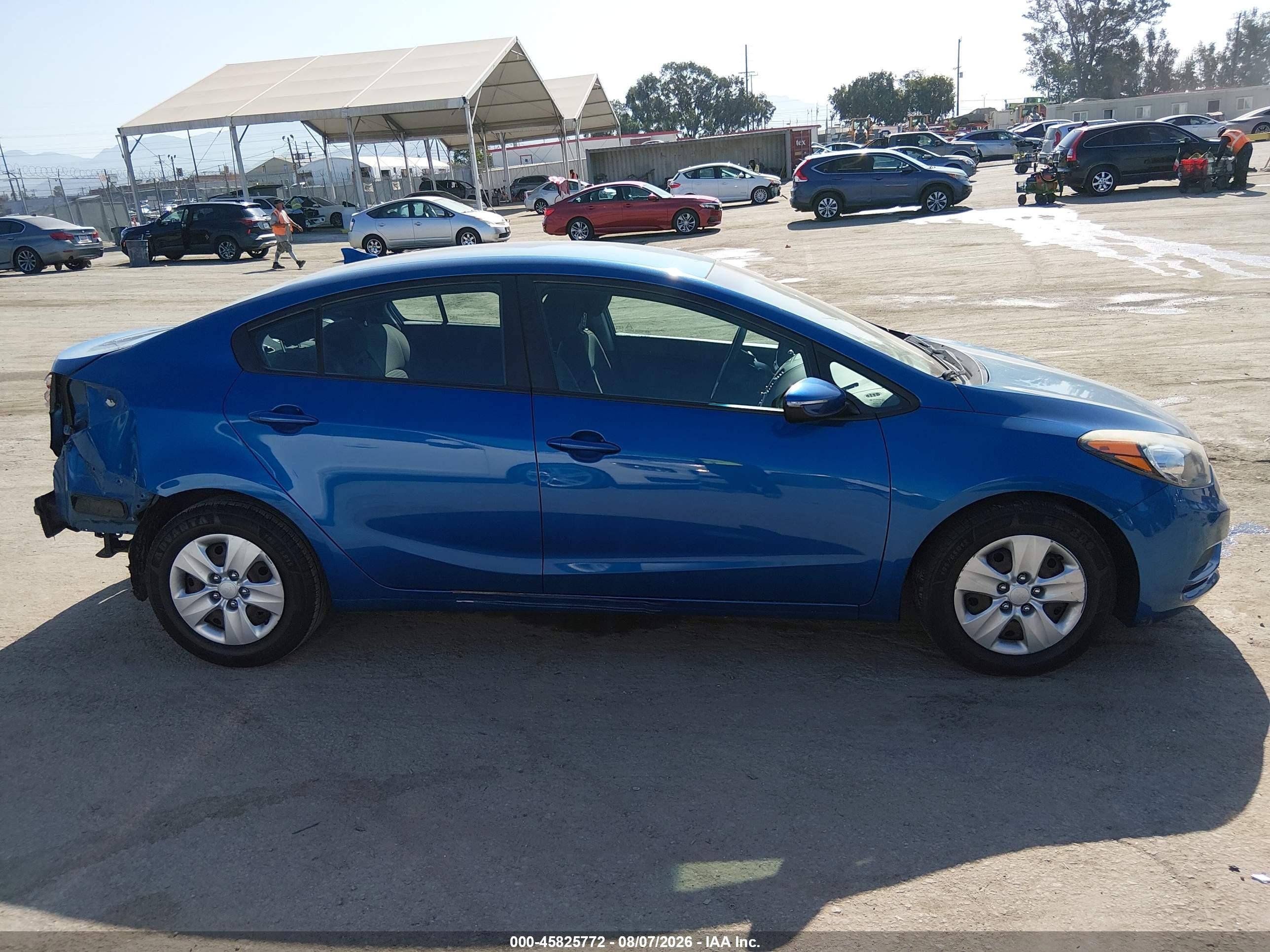 2015 Kia Forte Lx Синий vin: KNAFX4A6XF5278042