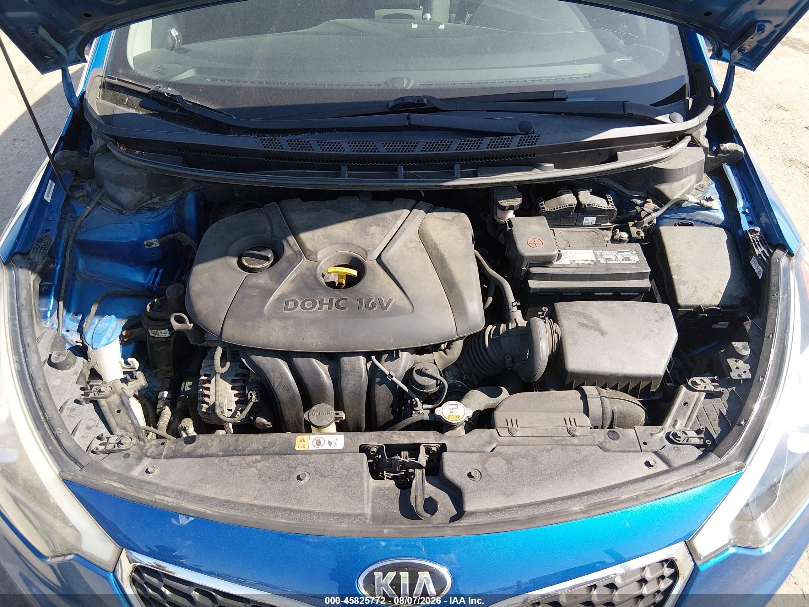 2015 Kia Forte Lx Синий vin: KNAFX4A6XF5278042