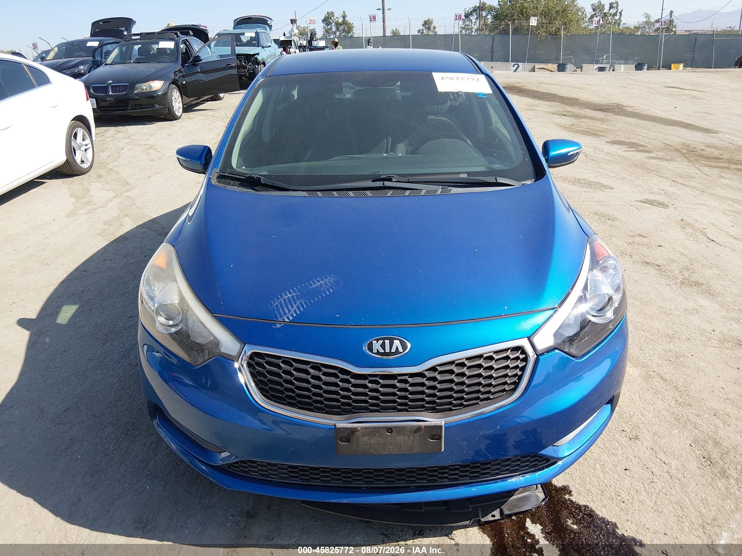 2015 Kia Forte Lx Синий vin: KNAFX4A6XF5278042