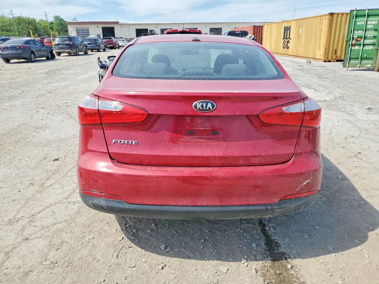 2015 Kia Forte Lx Red vin: KNAFX4A6XF5299506