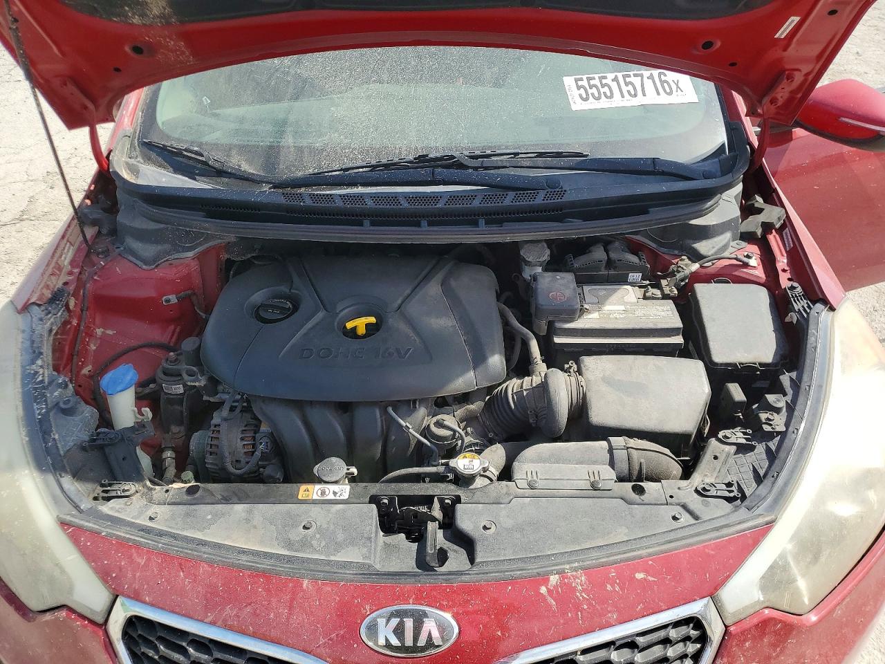 2015 Kia Forte Lx Red vin: KNAFX4A6XF5299506