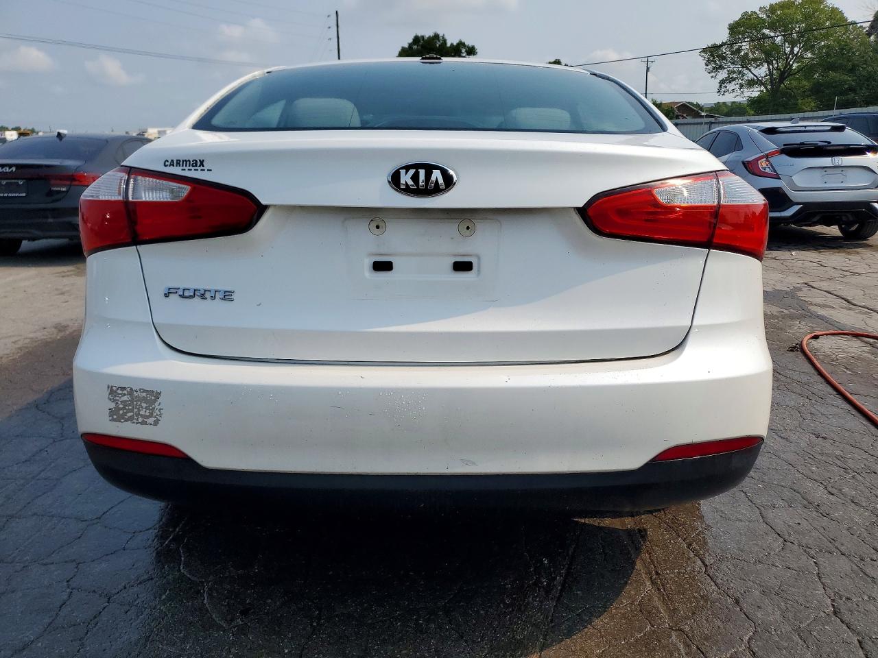 2015 Kia Forte Lx White vin: KNAFX4A6XF5339244