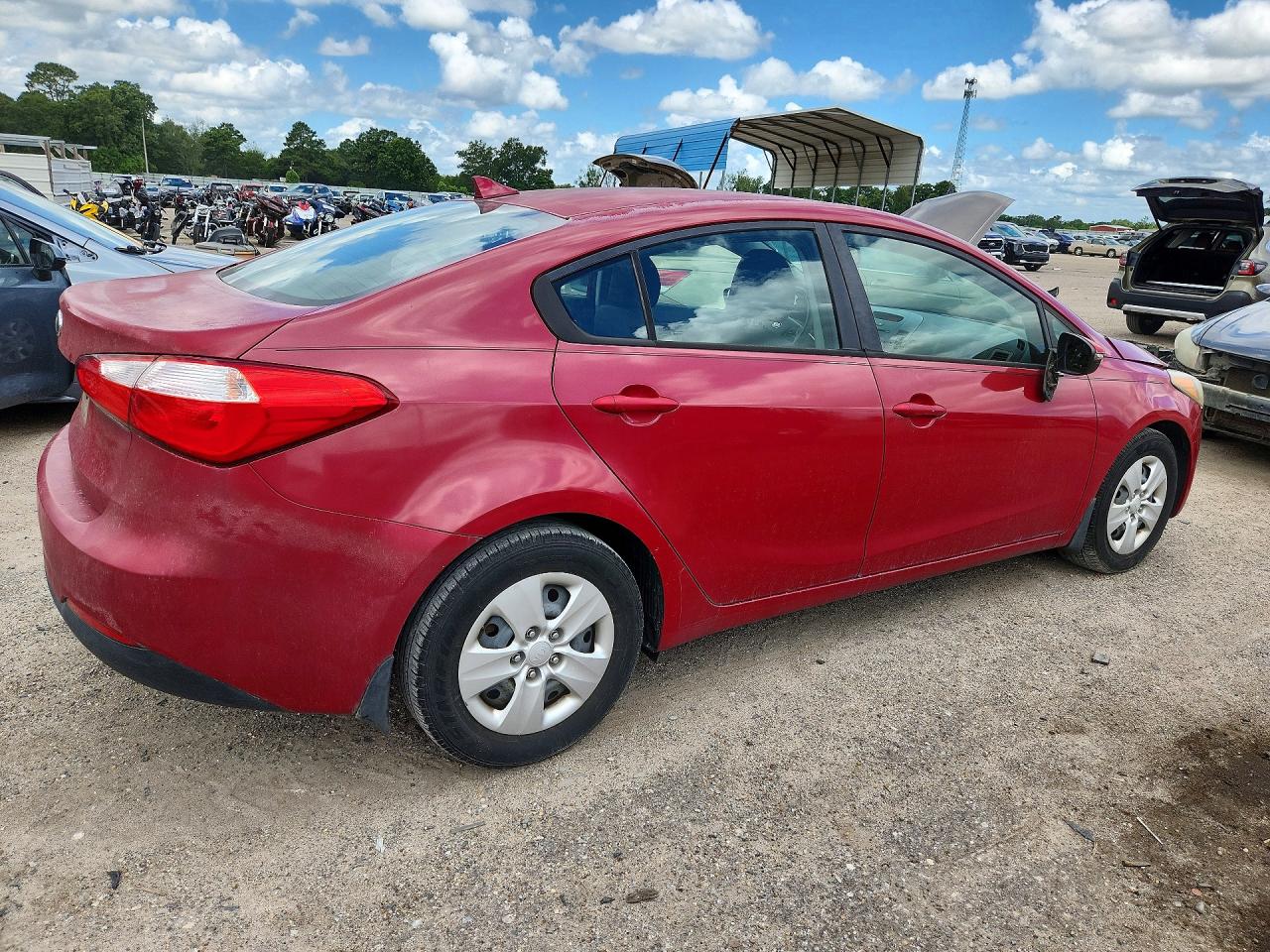 2015 Kia Forte Lx Red vin: KNAFX4A6XF5341673