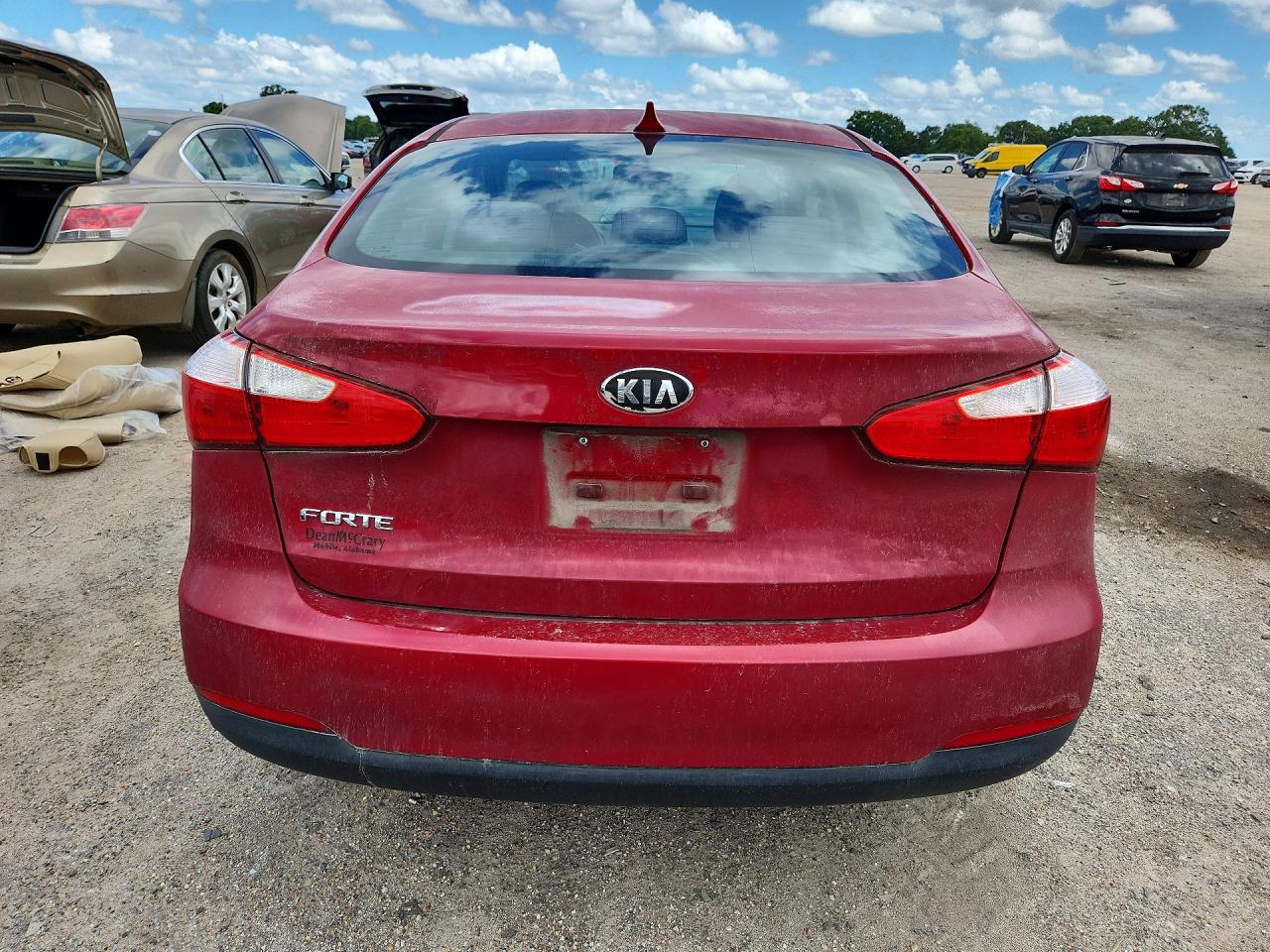 2015 Kia Forte Lx Red vin: KNAFX4A6XF5341673