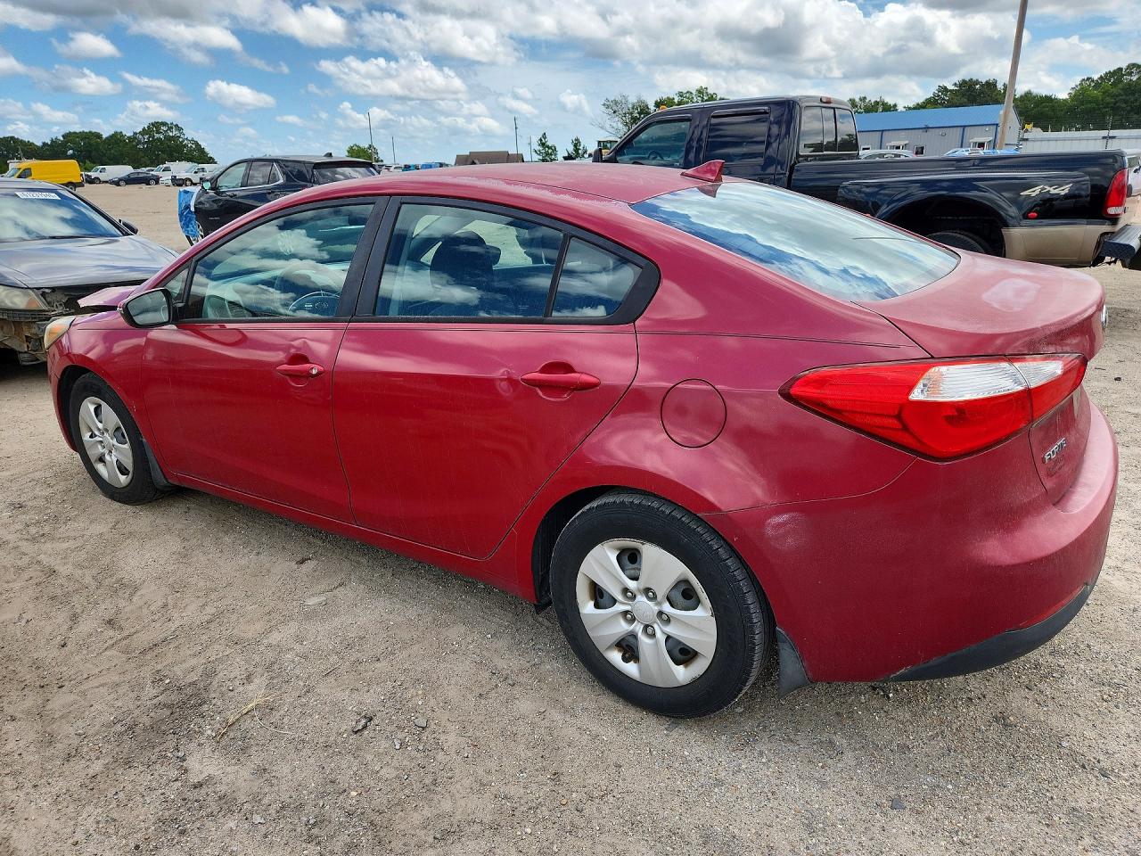 2015 Kia Forte Lx Red vin: KNAFX4A6XF5341673
