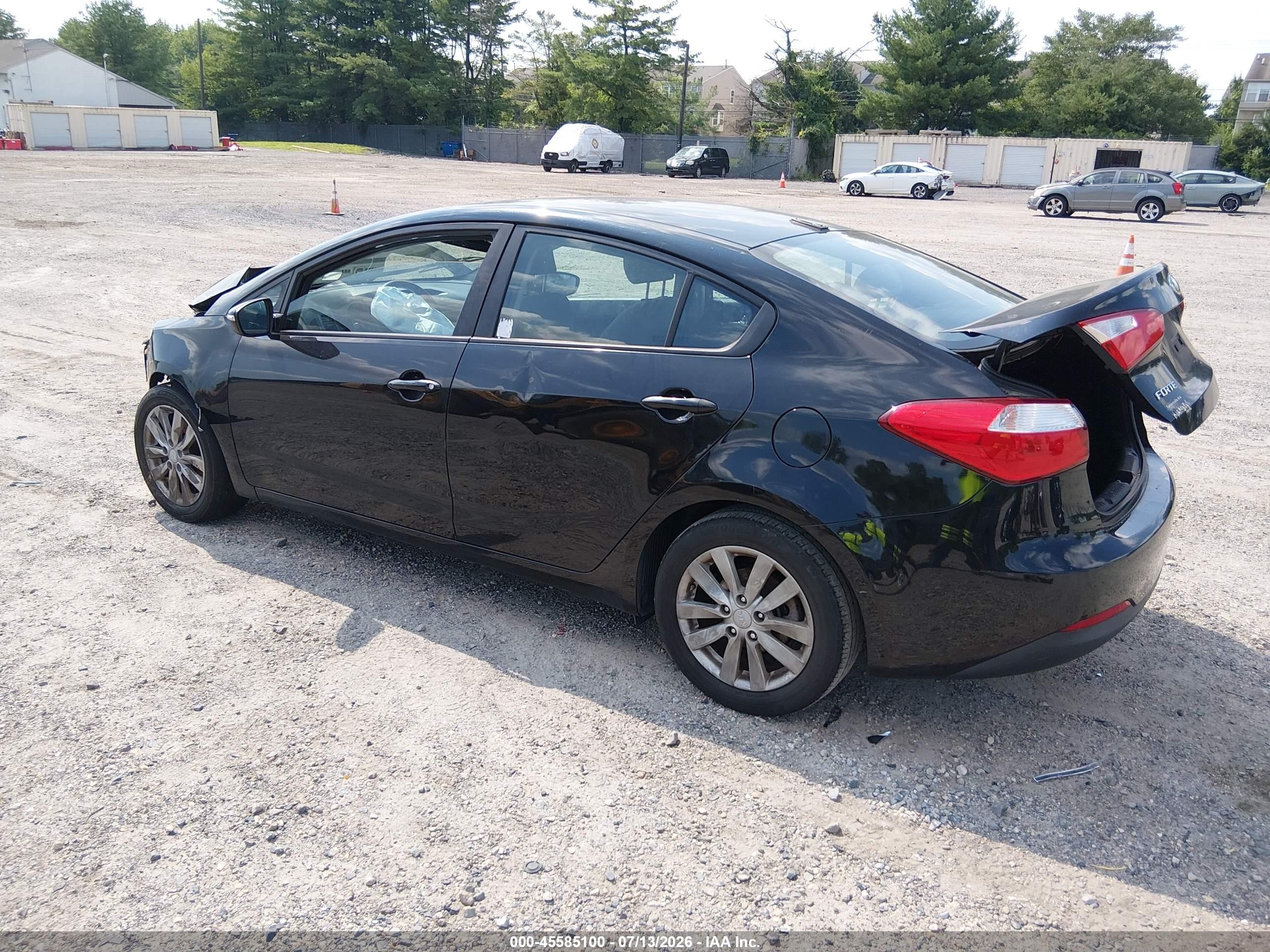 2015 Kia Forte Lx Black vin: KNAFX4A6XF5415965