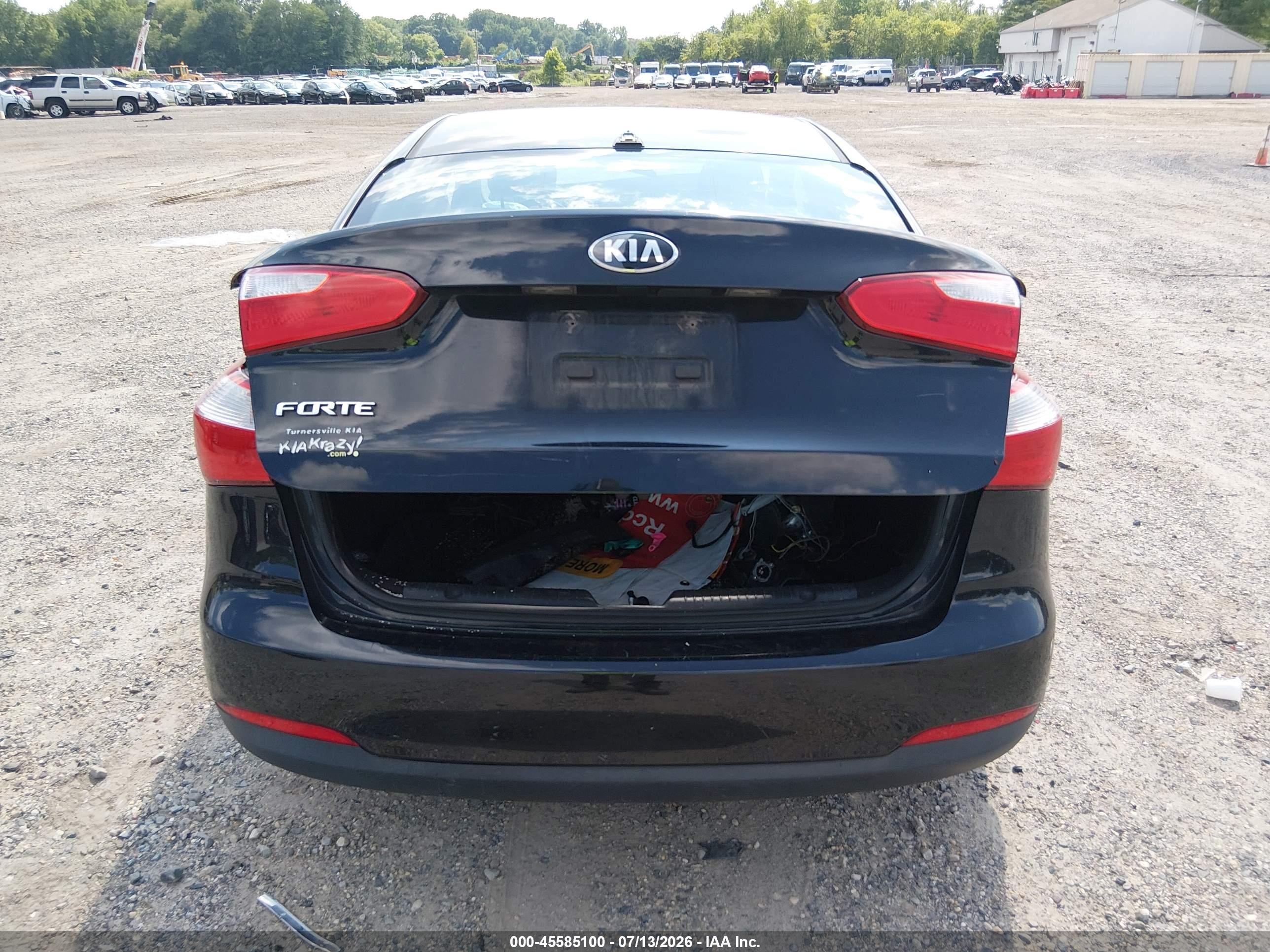 2015 Kia Forte Lx Black vin: KNAFX4A6XF5415965