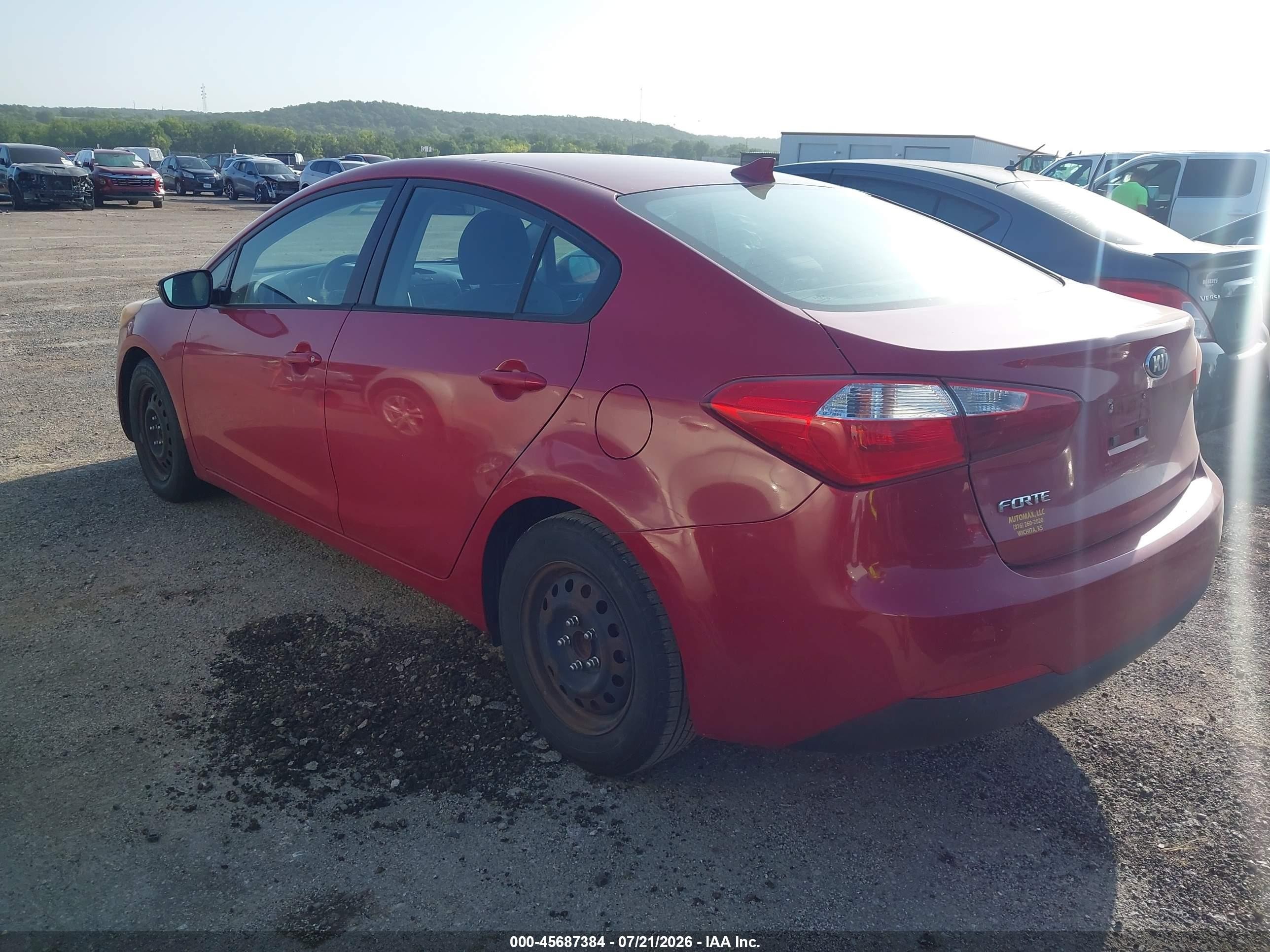 2015 Kia Forte Lx Красный vin: KNAFX4A6XF5421703