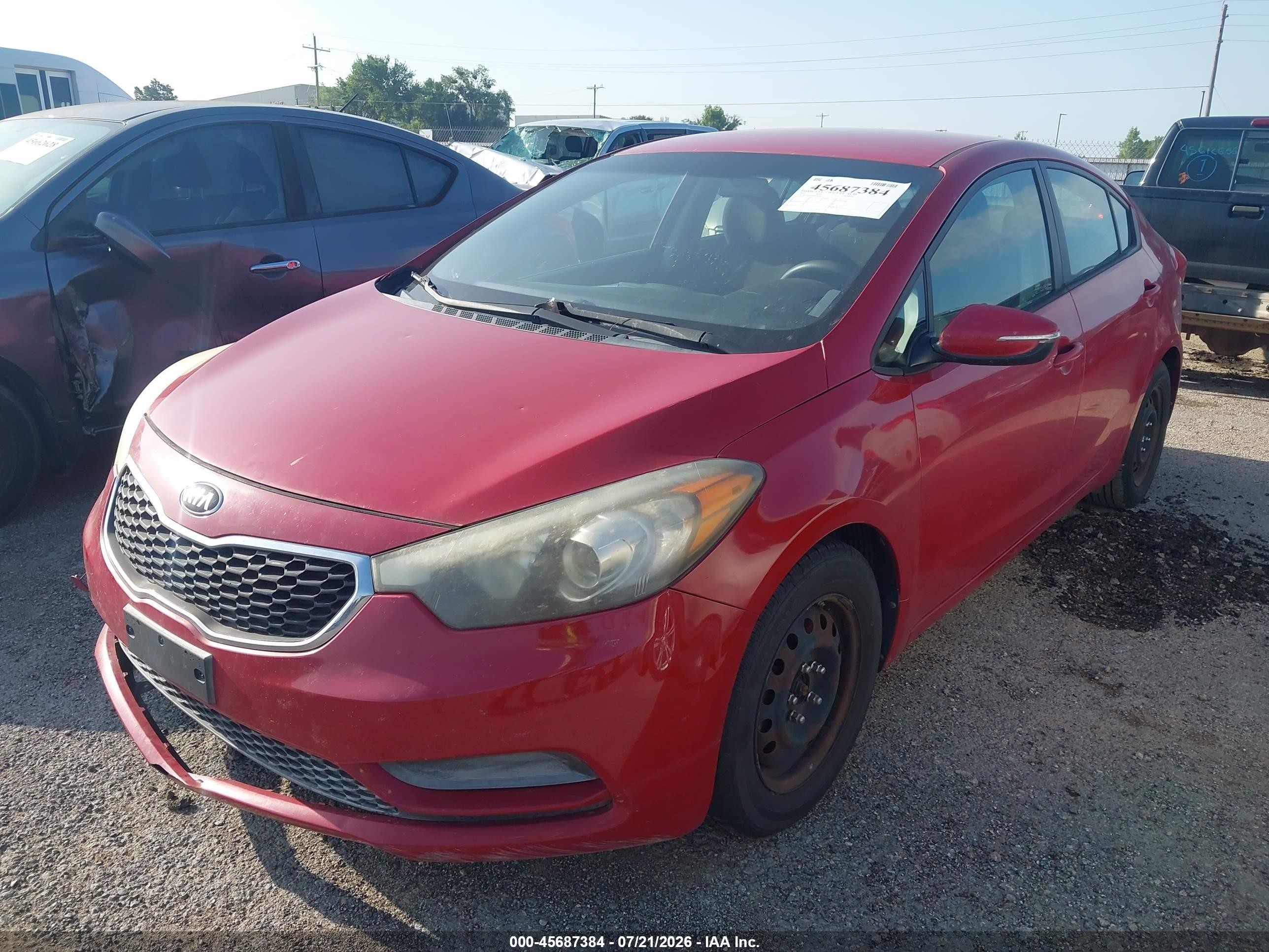 2015 Kia Forte Lx Красный vin: KNAFX4A6XF5421703
