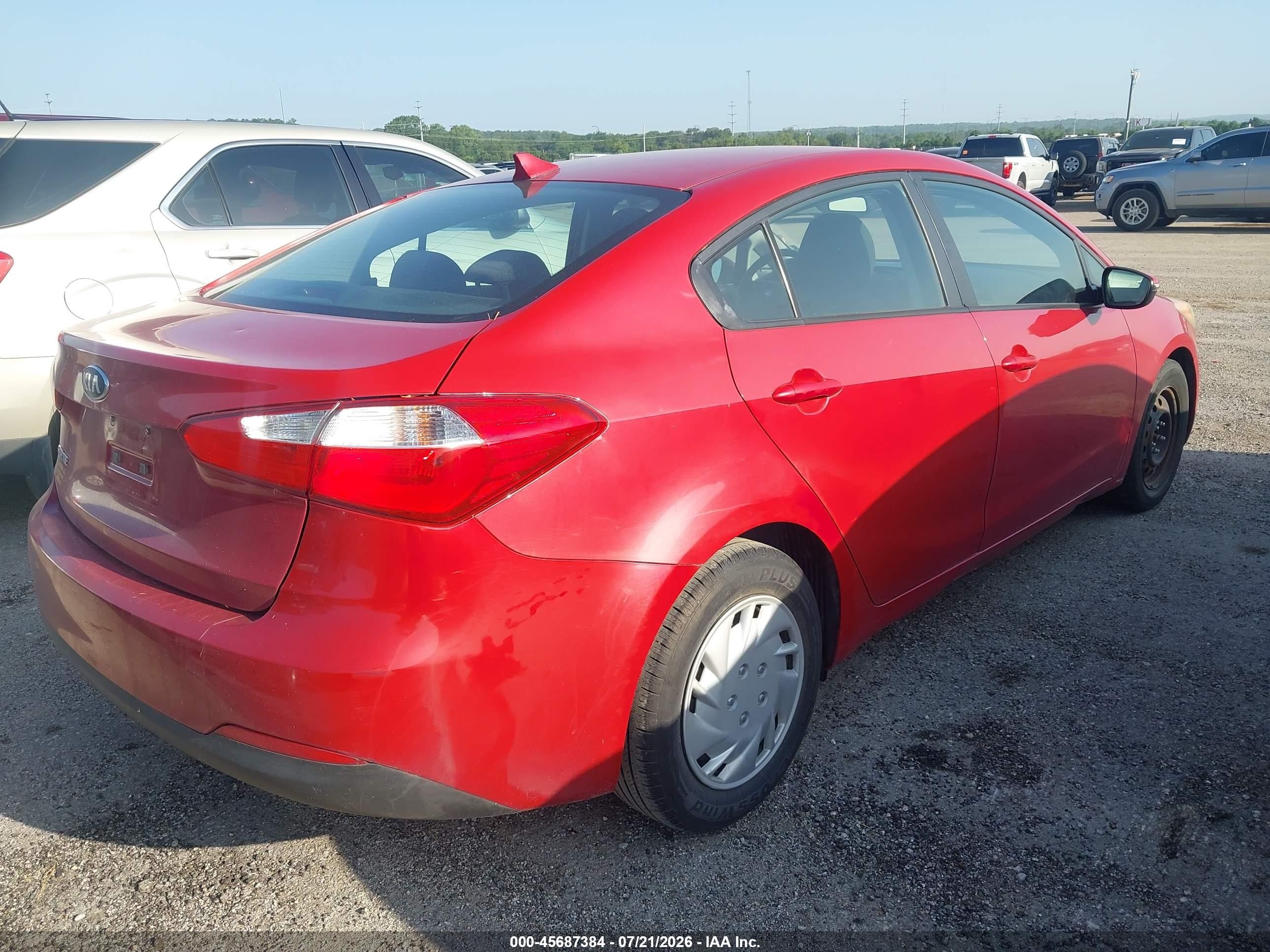 2015 Kia Forte Lx Красный vin: KNAFX4A6XF5421703