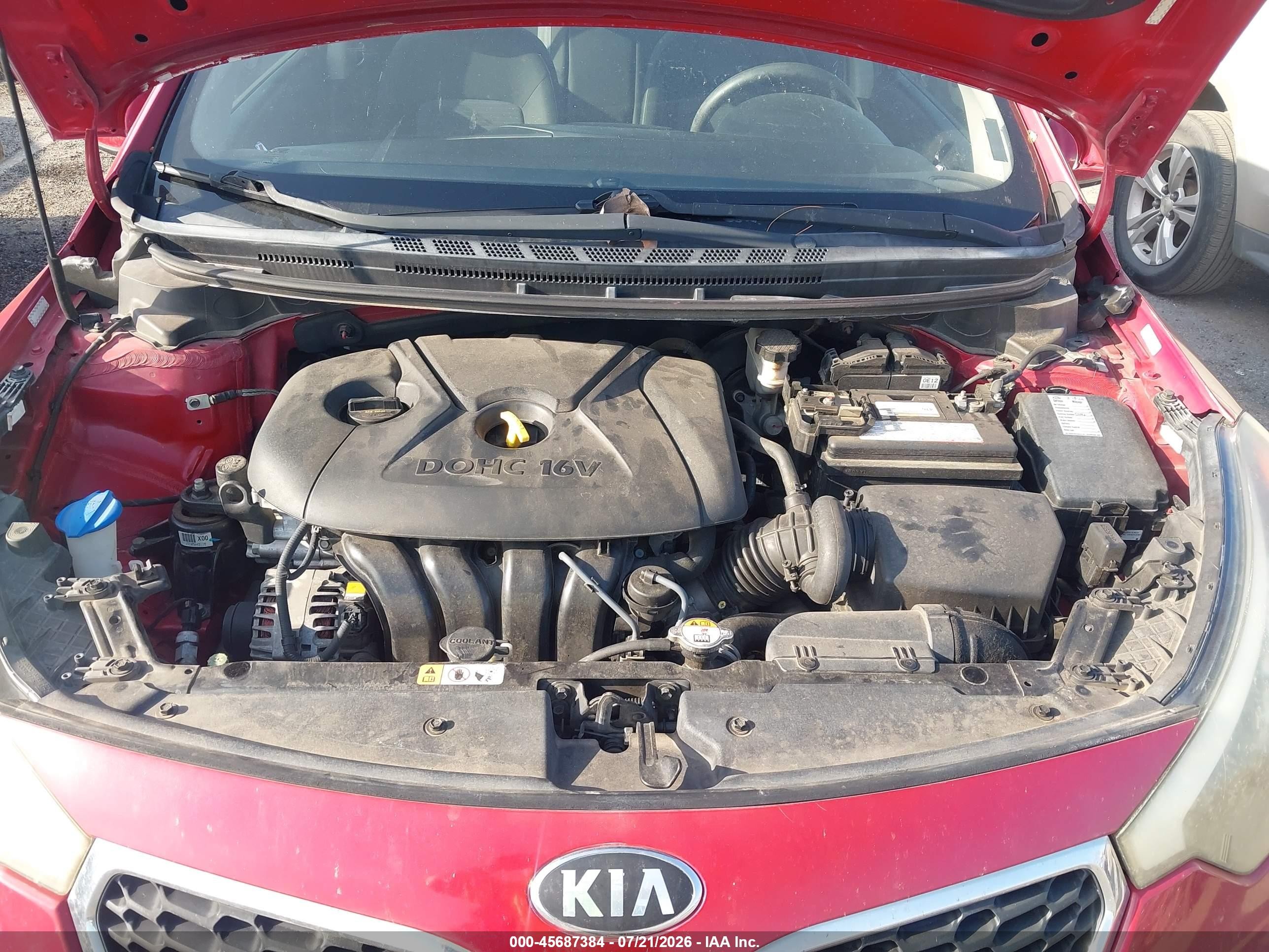 2015 Kia Forte Lx Красный vin: KNAFX4A6XF5421703