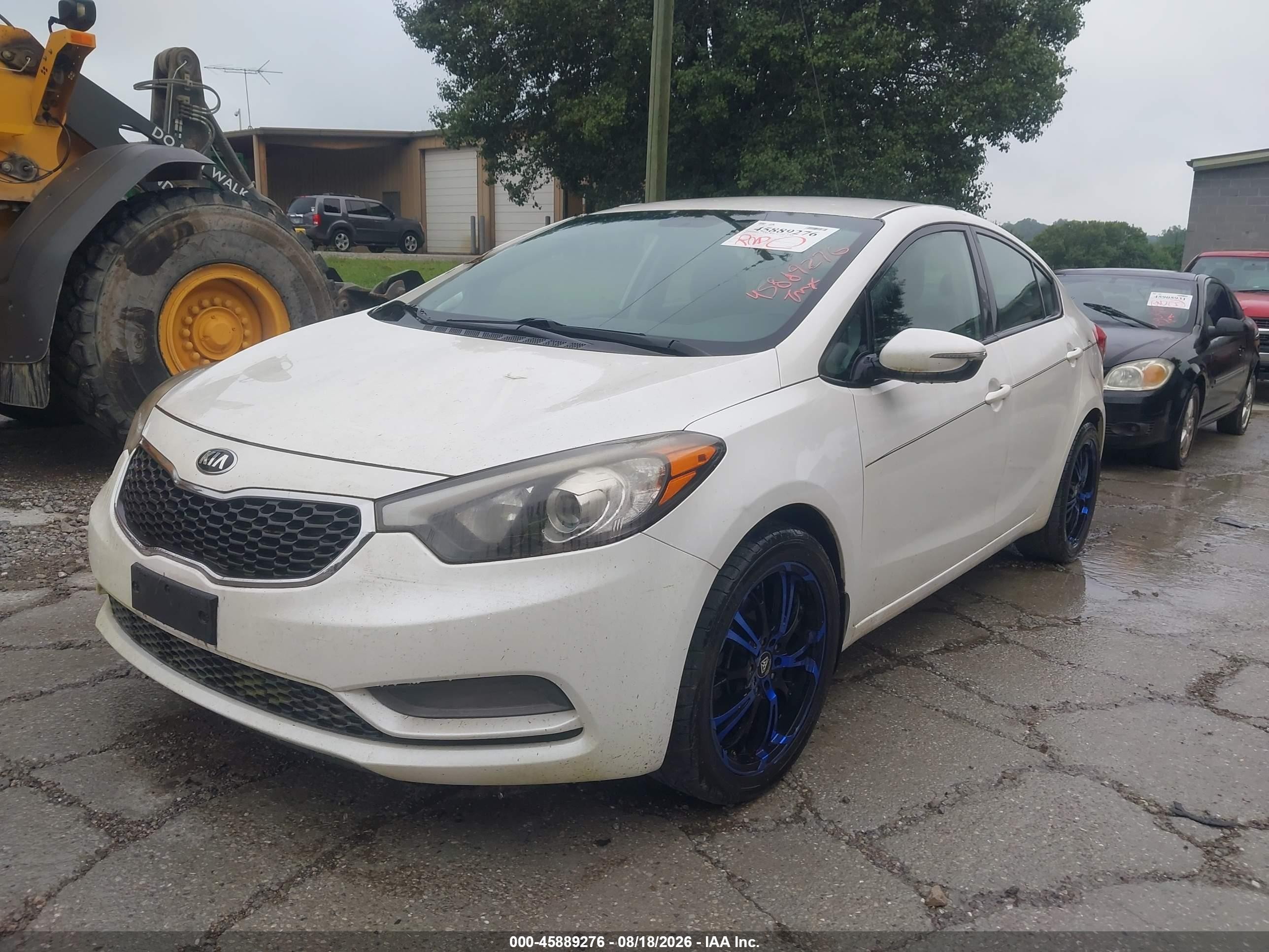 2015 Kia Forte Lx White vin: KNAFX4A6XF5428148