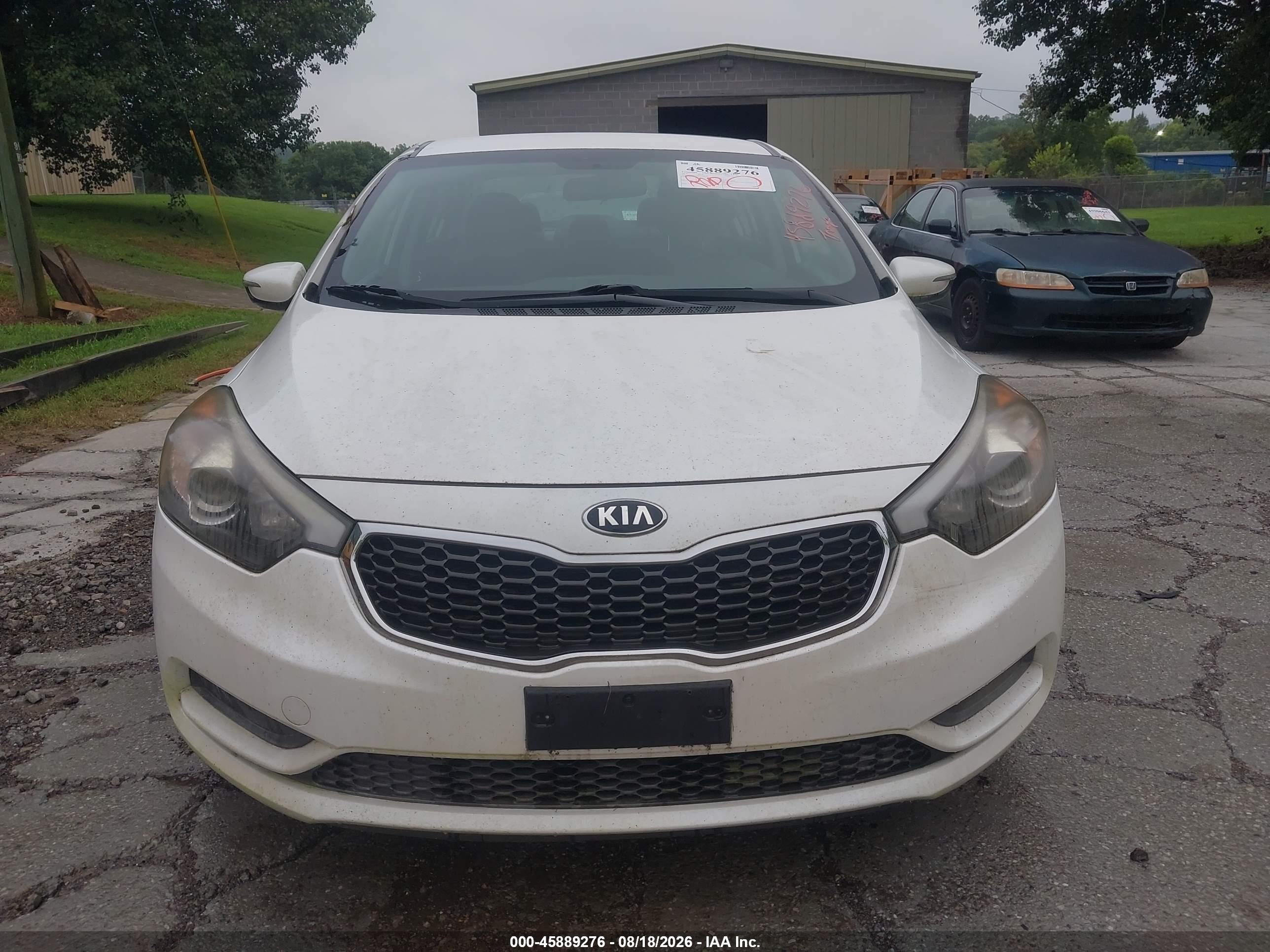 2015 Kia Forte Lx White vin: KNAFX4A6XF5428148