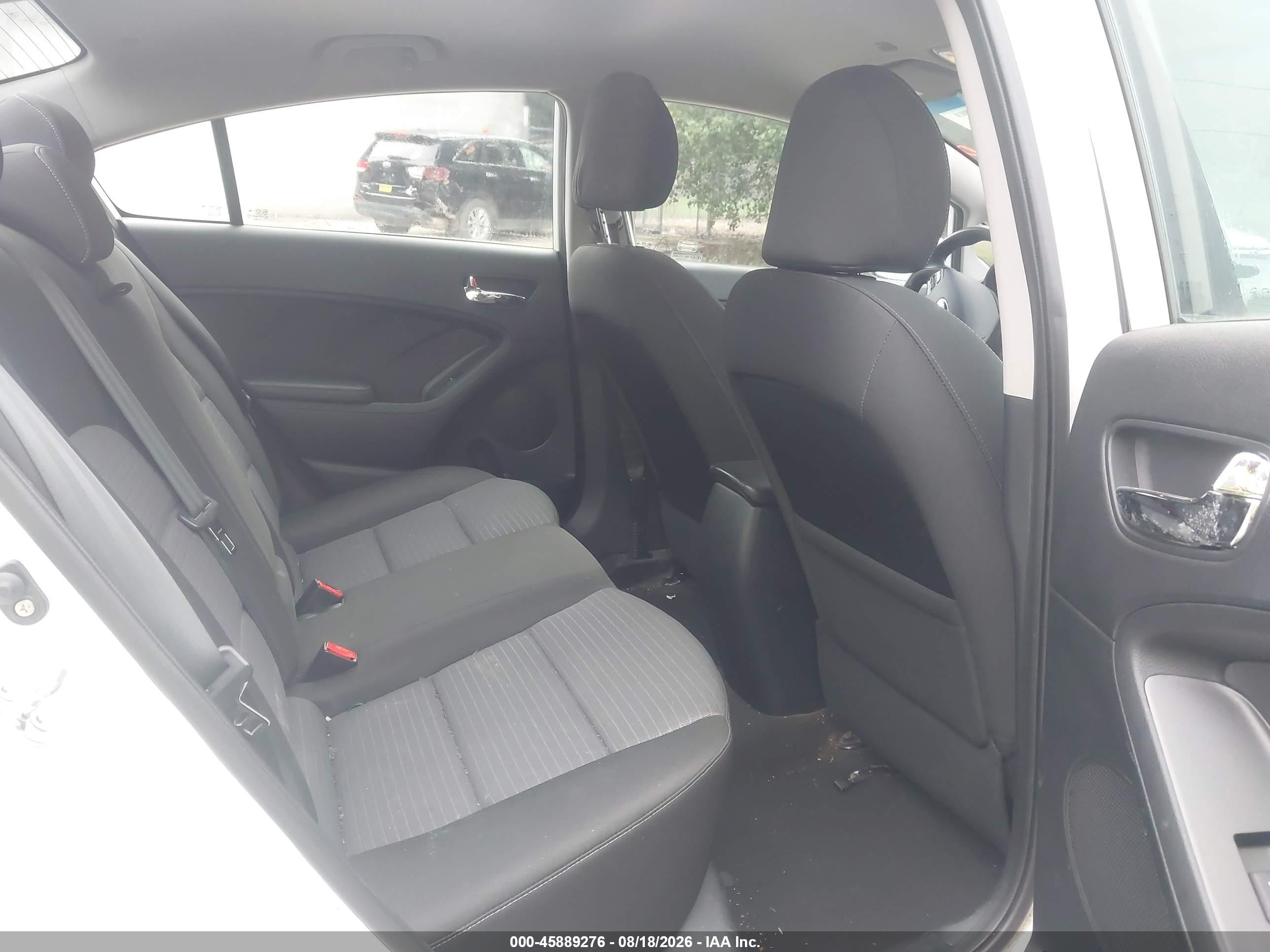 2015 Kia Forte Lx White vin: KNAFX4A6XF5428148