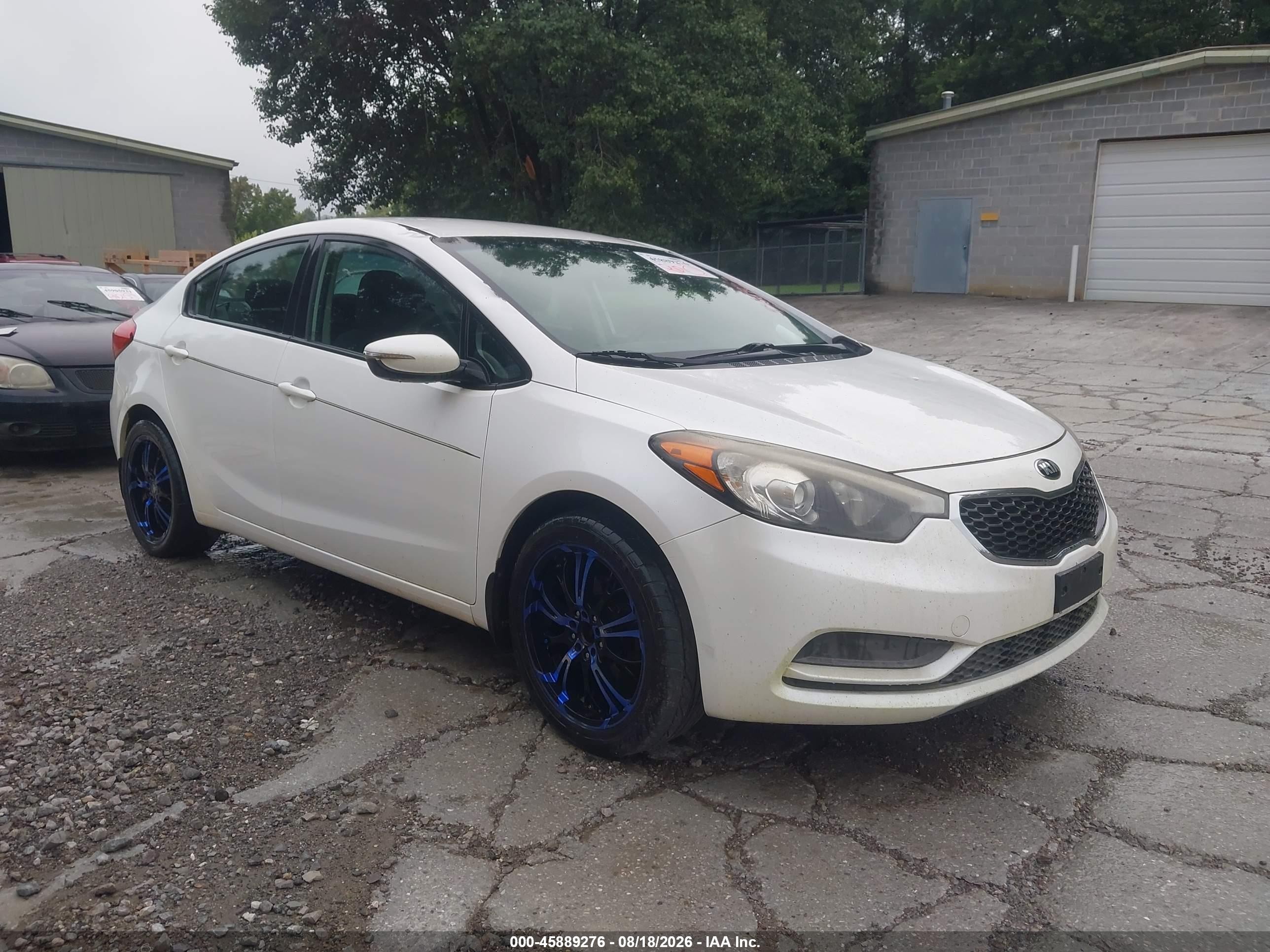 2015 Kia Forte Lx White vin: KNAFX4A6XF5428148
