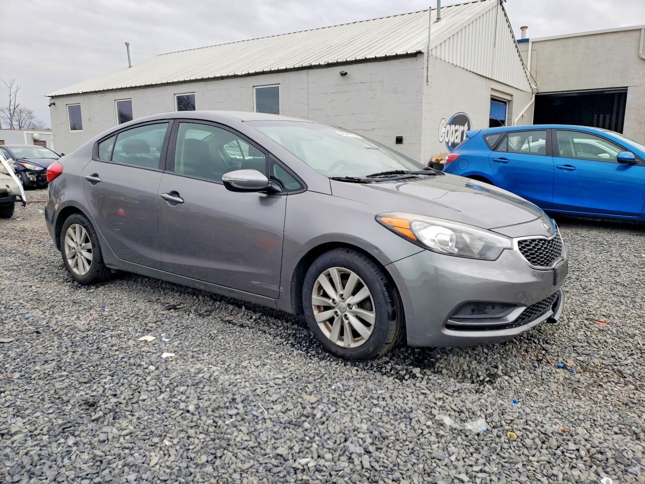 2016 Kia Forte Lx Gray vin: KNAFX4A6XG5584434