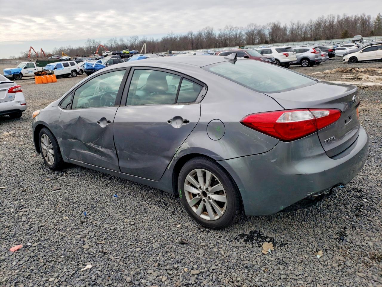 2016 Kia Forte Lx Gray vin: KNAFX4A6XG5584434