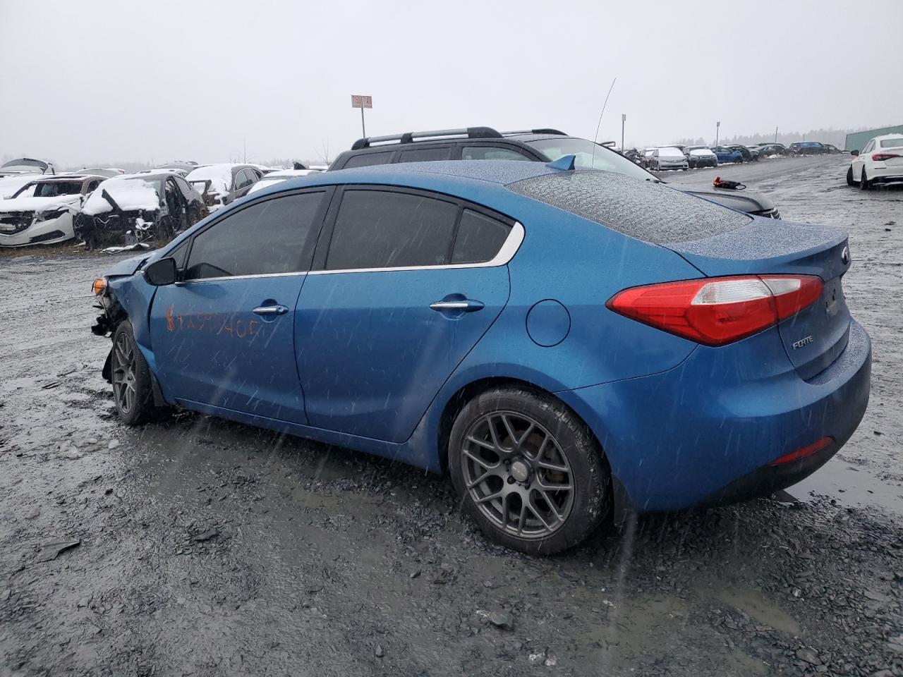 2014 Kia Forte Ex Blue vin: KNAFX4A80E5089190