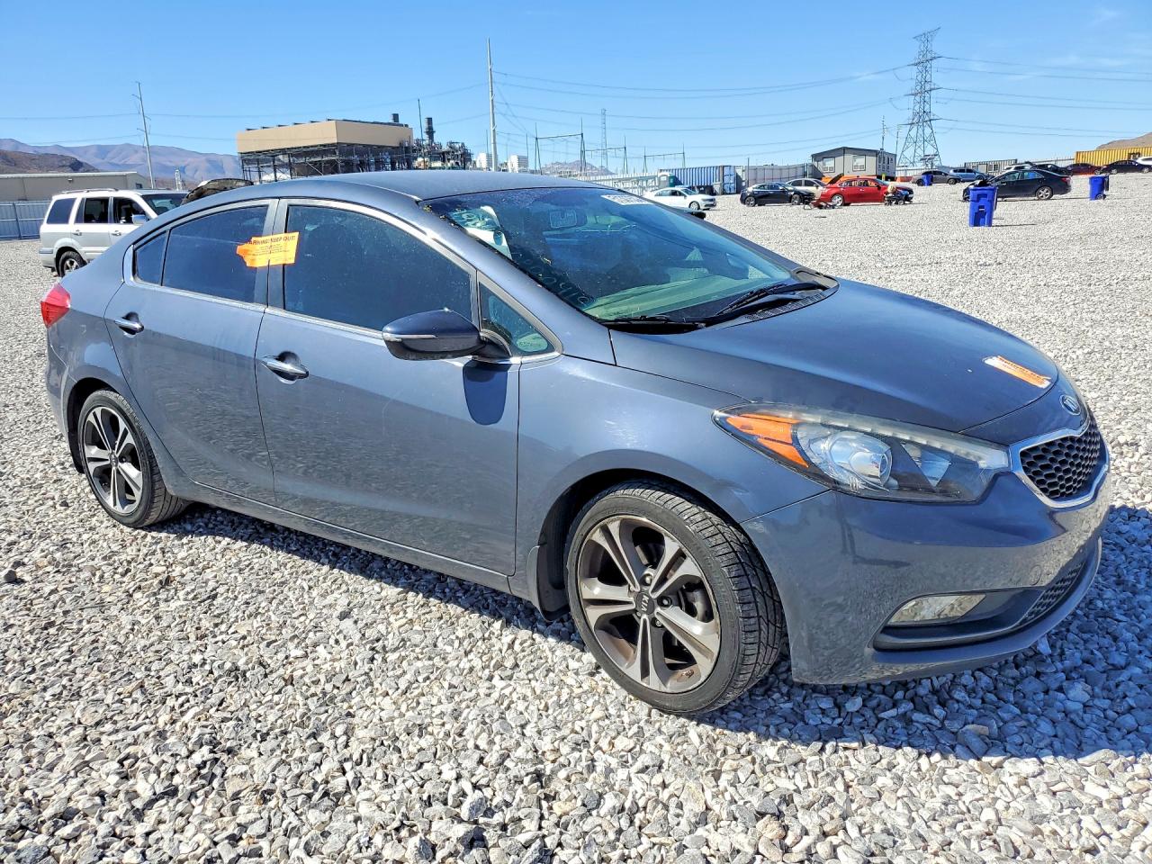 2014 Kia Forte Ex Gray vin: KNAFX4A80E5111611