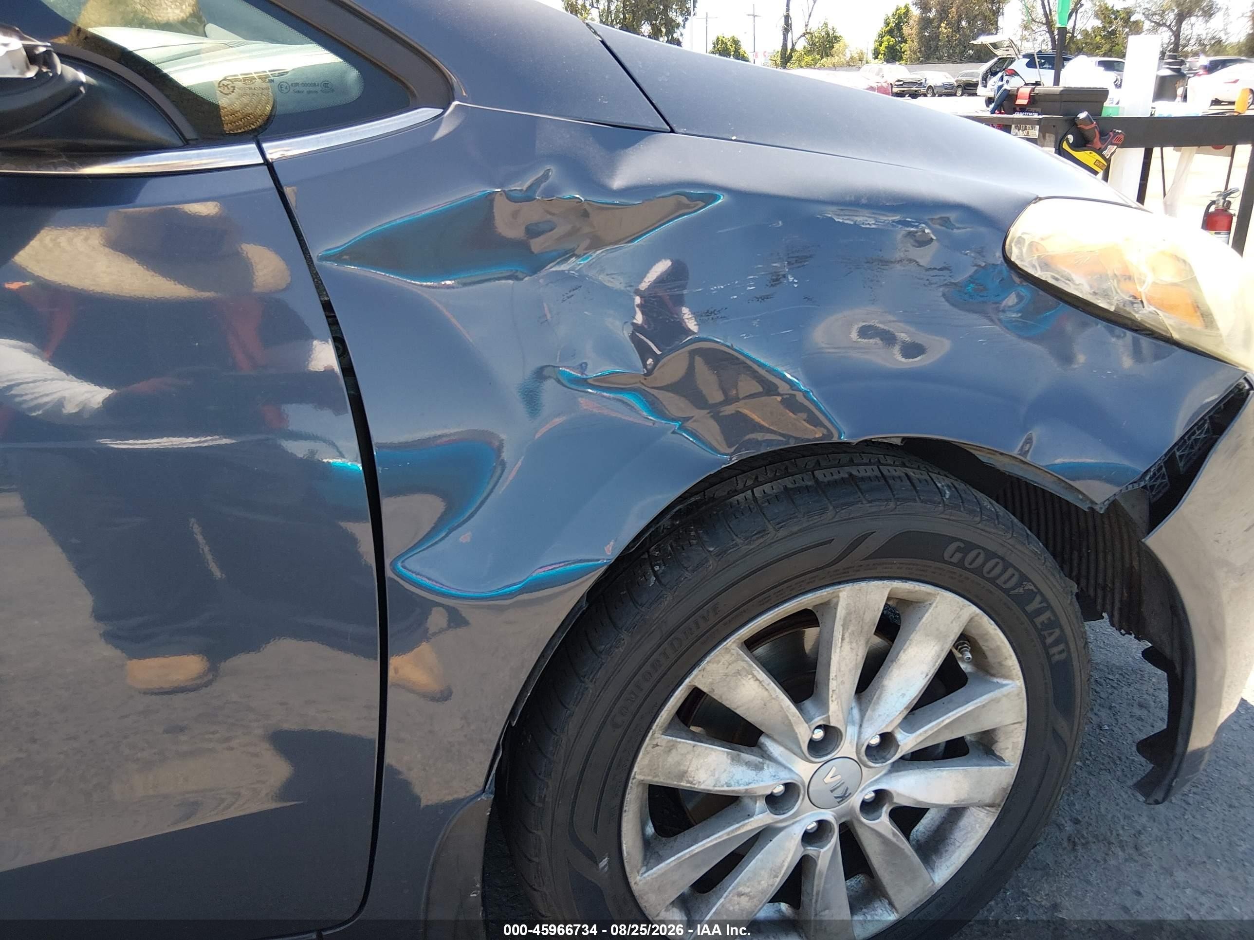 2014 Kia Forte Ex Серый vin: KNAFX4A80E5116307
