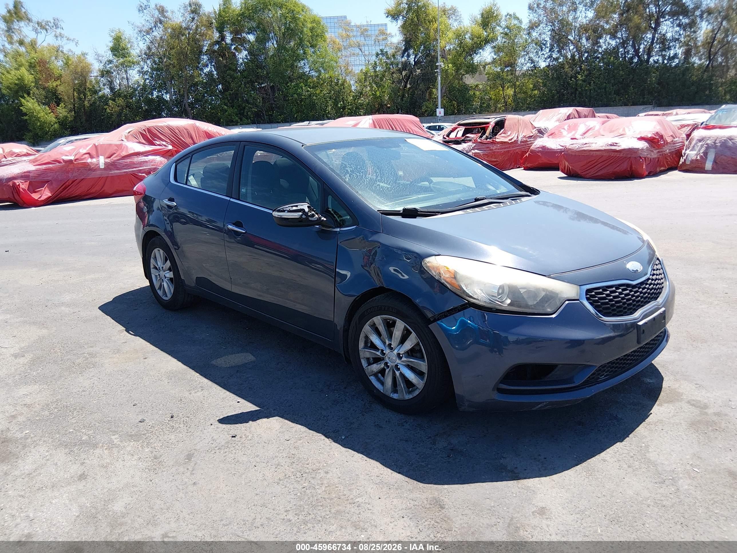 2014 Kia Forte Ex Серый vin: KNAFX4A80E5116307