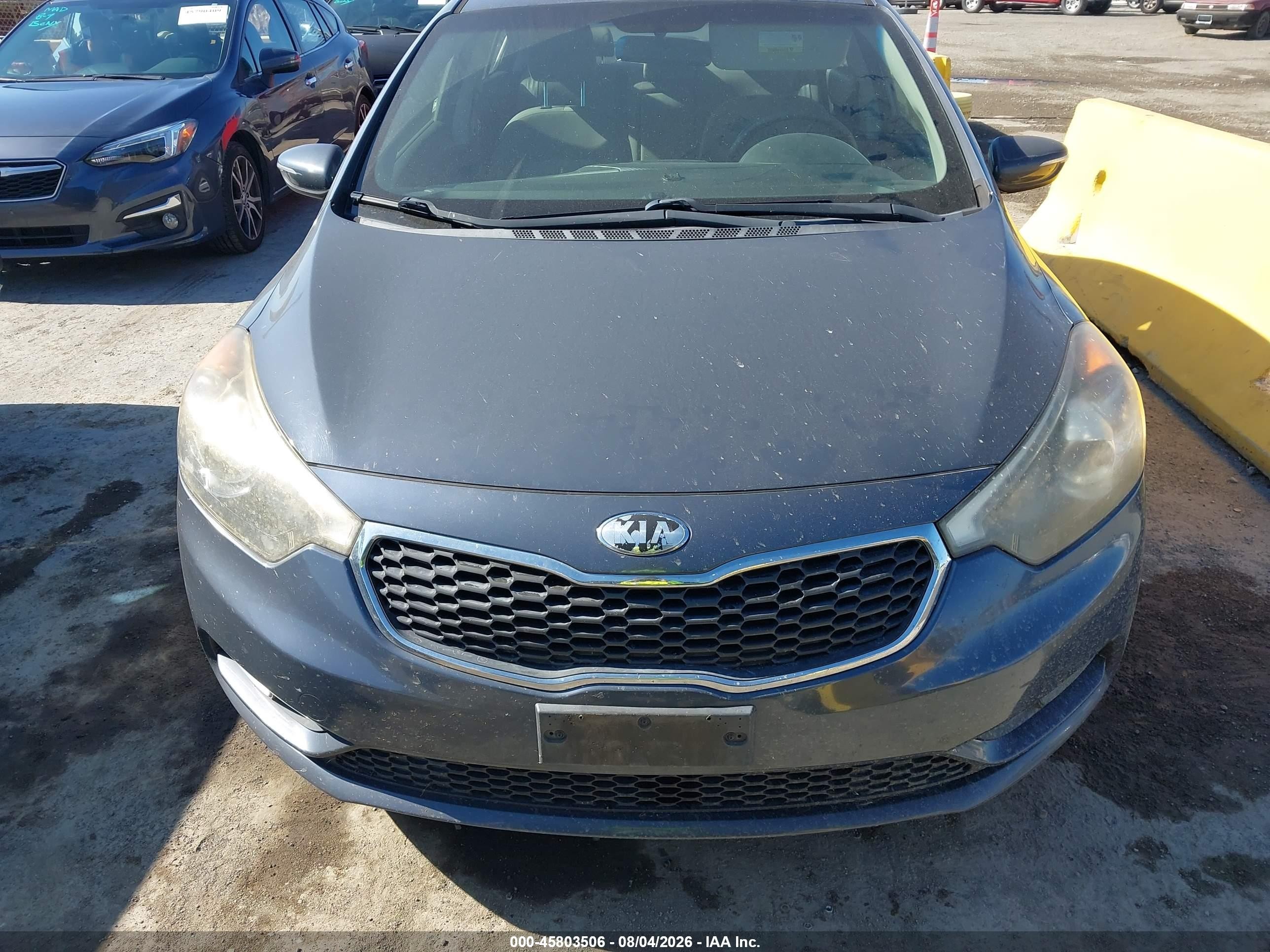 2014 Kia Forte Ex Gray vin: KNAFX4A80E5116341
