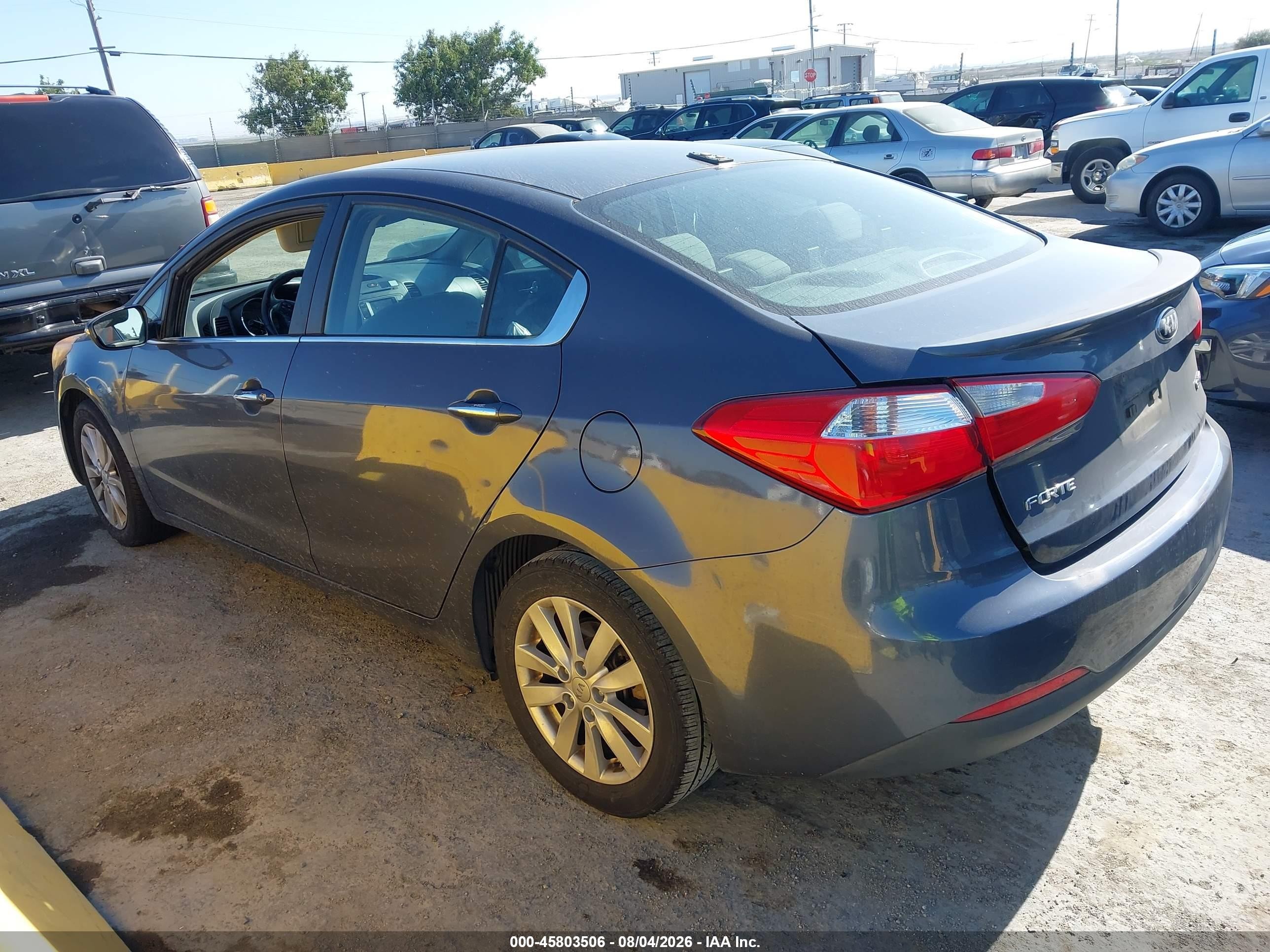 2014 Kia Forte Ex Gray vin: KNAFX4A80E5116341
