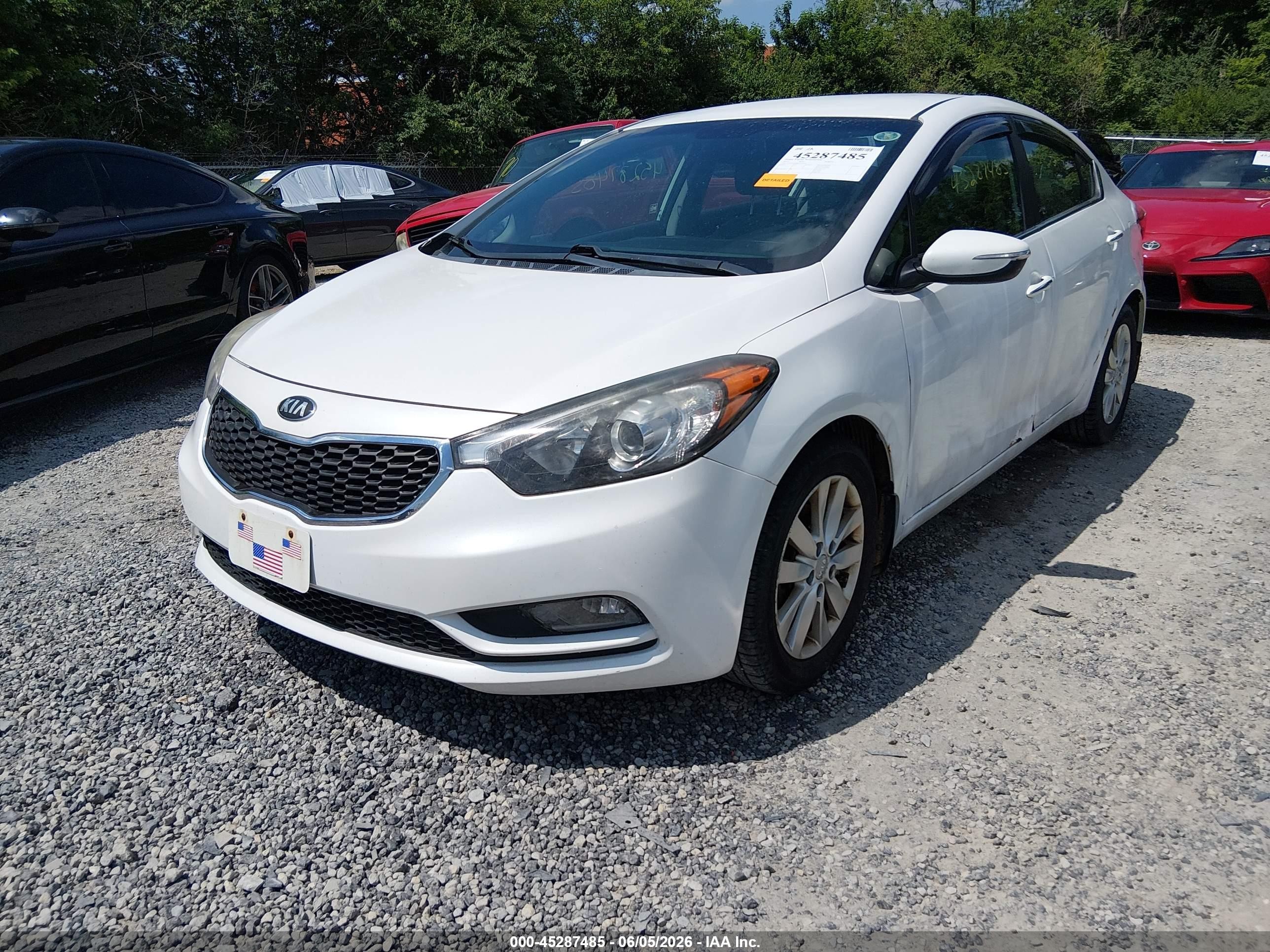 2014 Kia Forte Ex White vin: KNAFX4A80E5122446