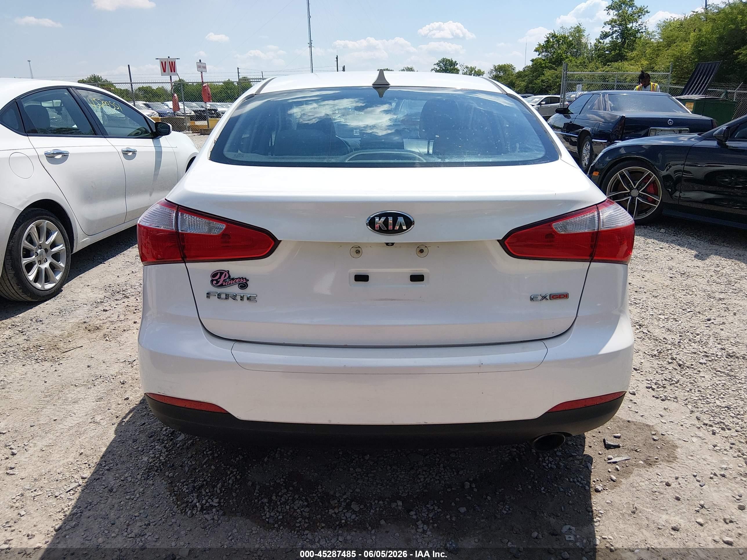 2014 Kia Forte Ex White vin: KNAFX4A80E5122446