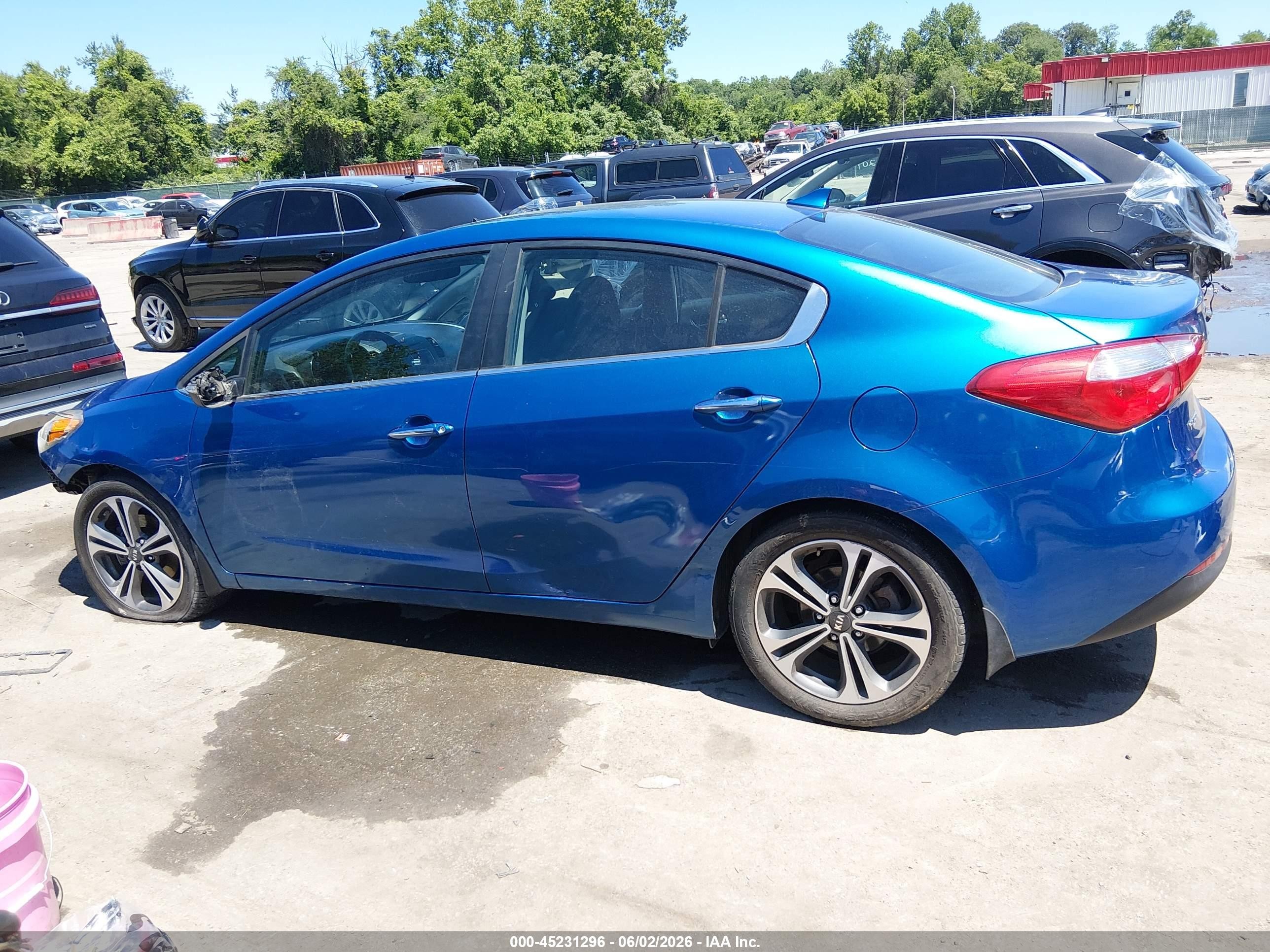 2014 Kia Forte Ex Blue vin: KNAFX4A80E5147668
